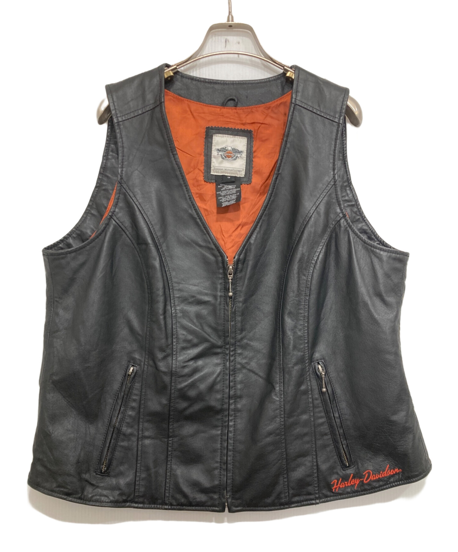 HARLEY DAVIDSON/ハーレーダビッドソン・レザーベスト！中古美品！！ 中古・古着通販】HARLEY-DAVIDSON (ハーレーダビッドソン) バックロゴ