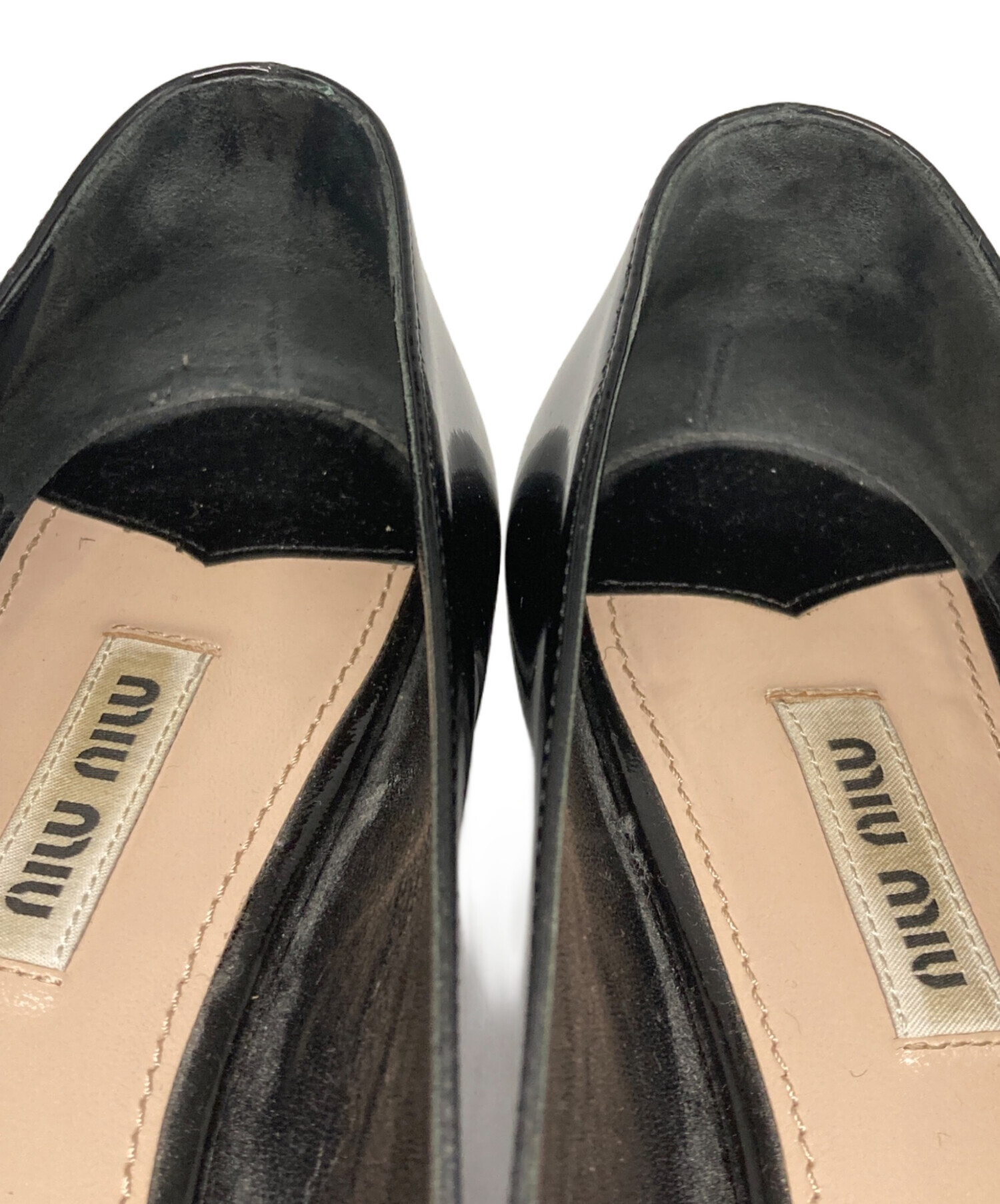 中古・古着通販】MIU MIU (ミュウミュウ) エナメルリボンパンプス