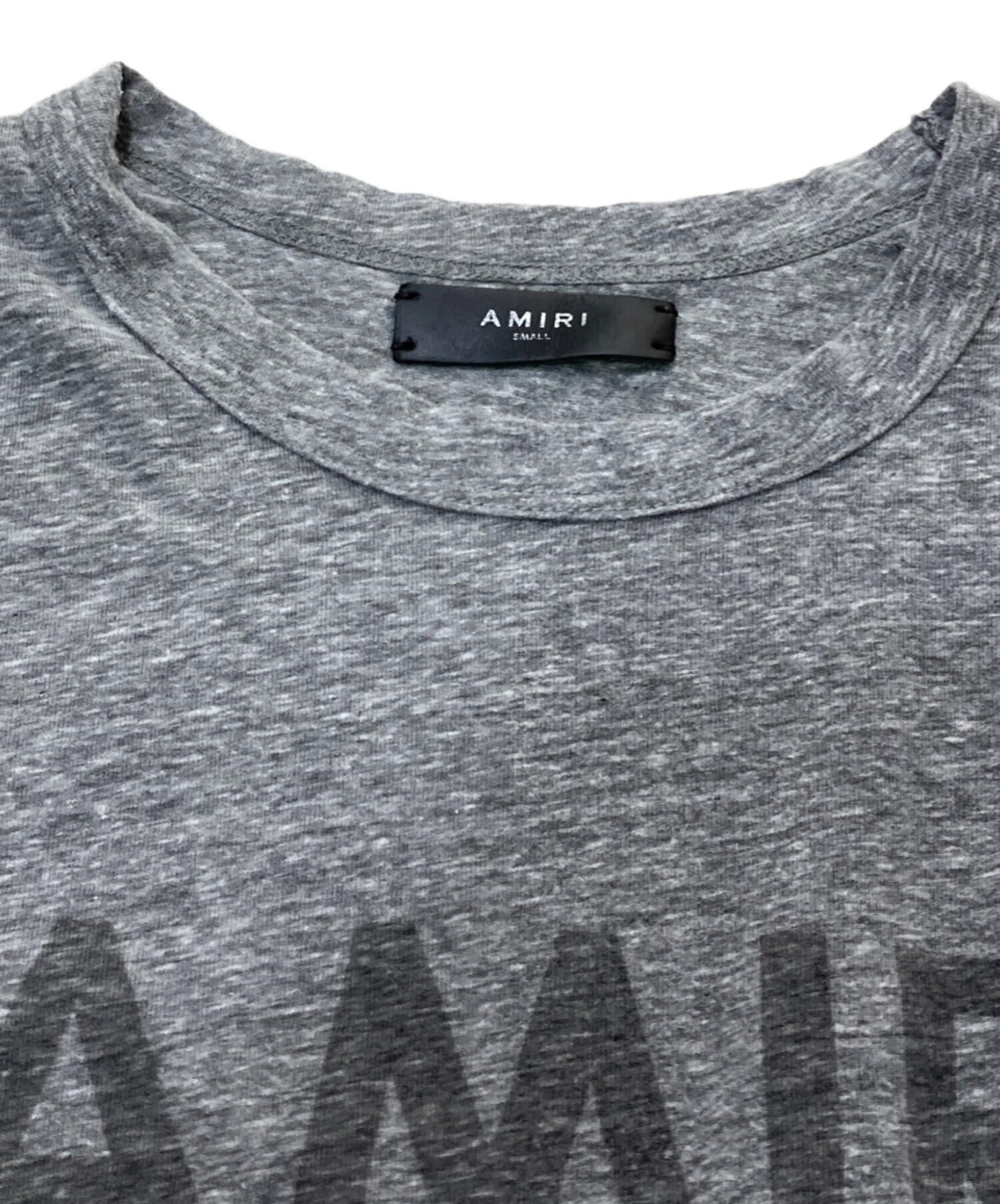 中古・古着通販】AMIRI (アミリ) ロゴTシャツ グレー サイズ:S
