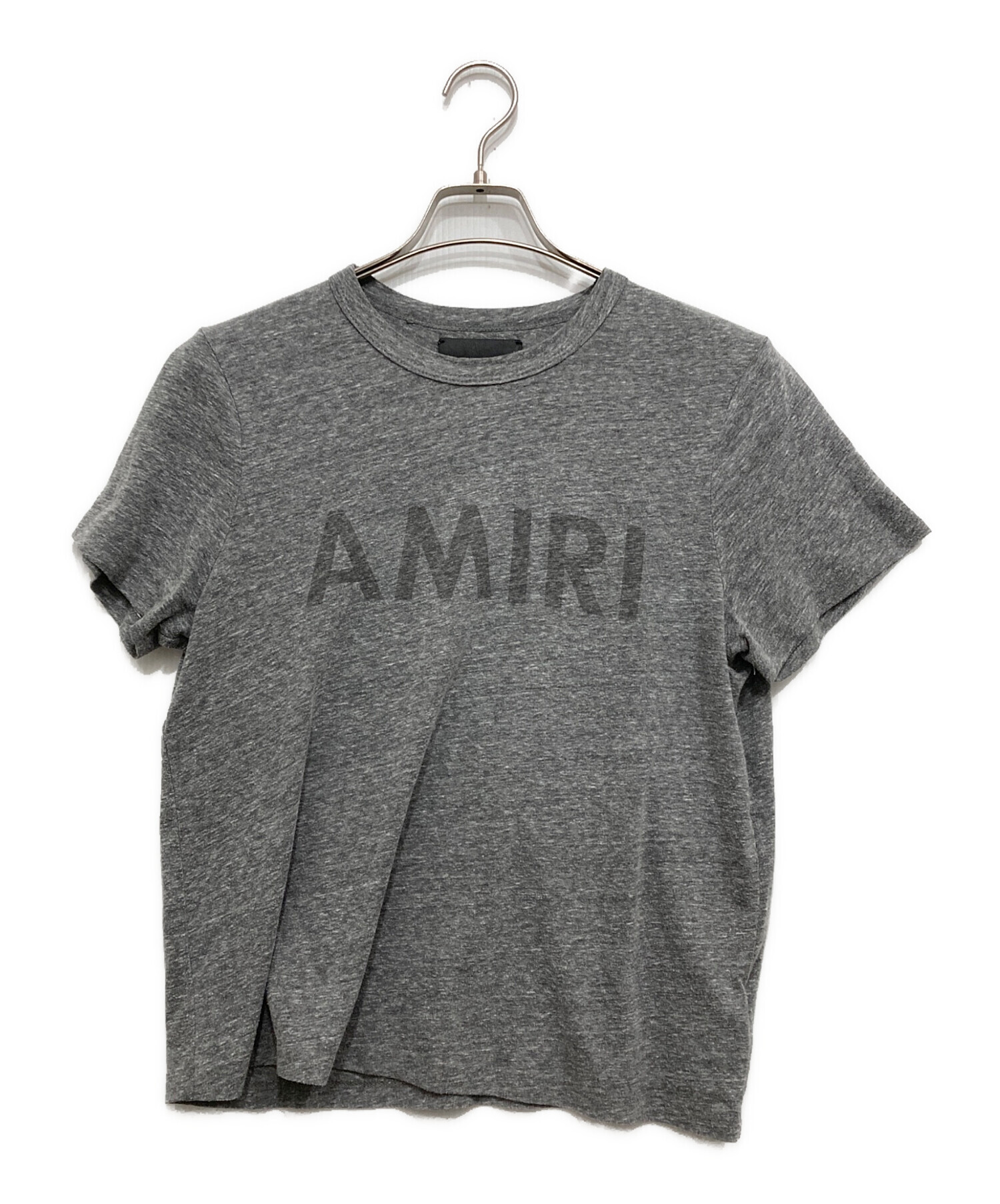 AMIRI レアTシャツ ダメージ加工 AMIRI アミリ ロゴ コットン Tシャツ