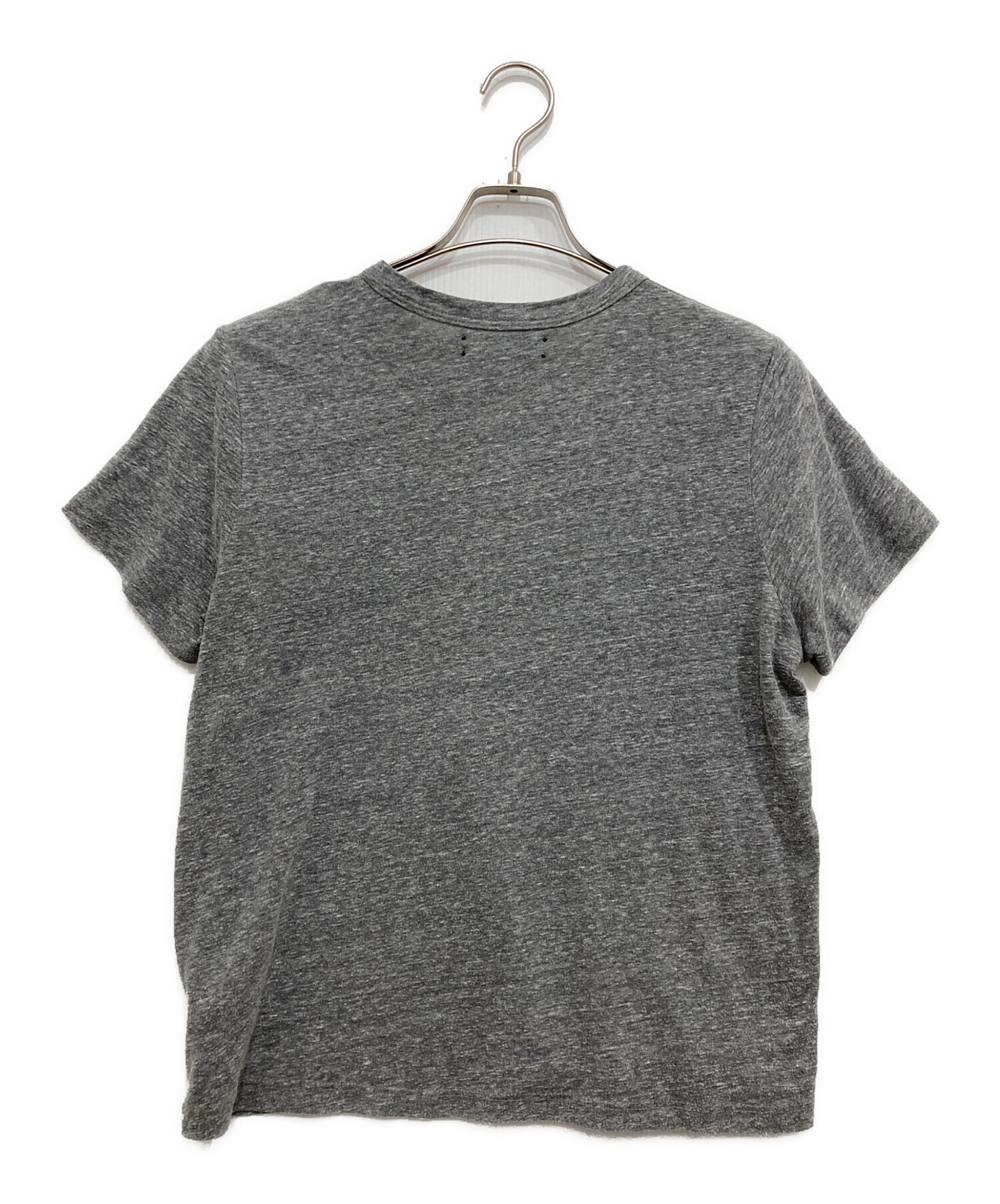 AMIRI ダメージ加工 Tシャツ グレー 中古・古着通販】AMIRI (アミリ) ロゴTシャツ グレー サイズ:XS
