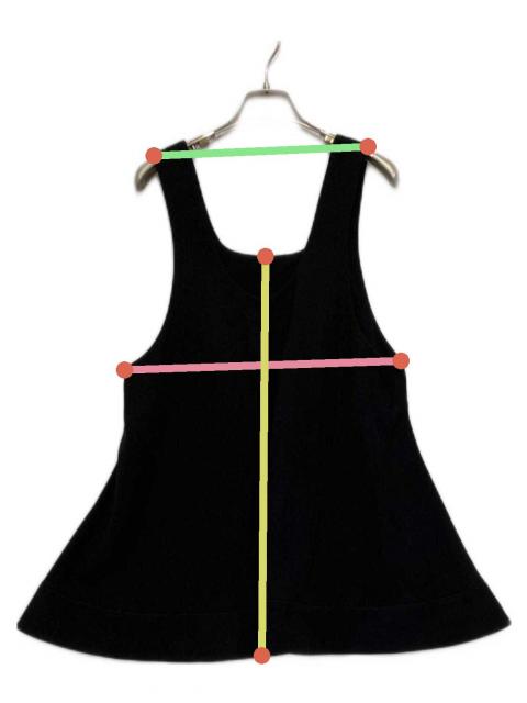 中古・古着通販】ENFOLD (エンフォルド) 2WAY FLARE VEST ブラック