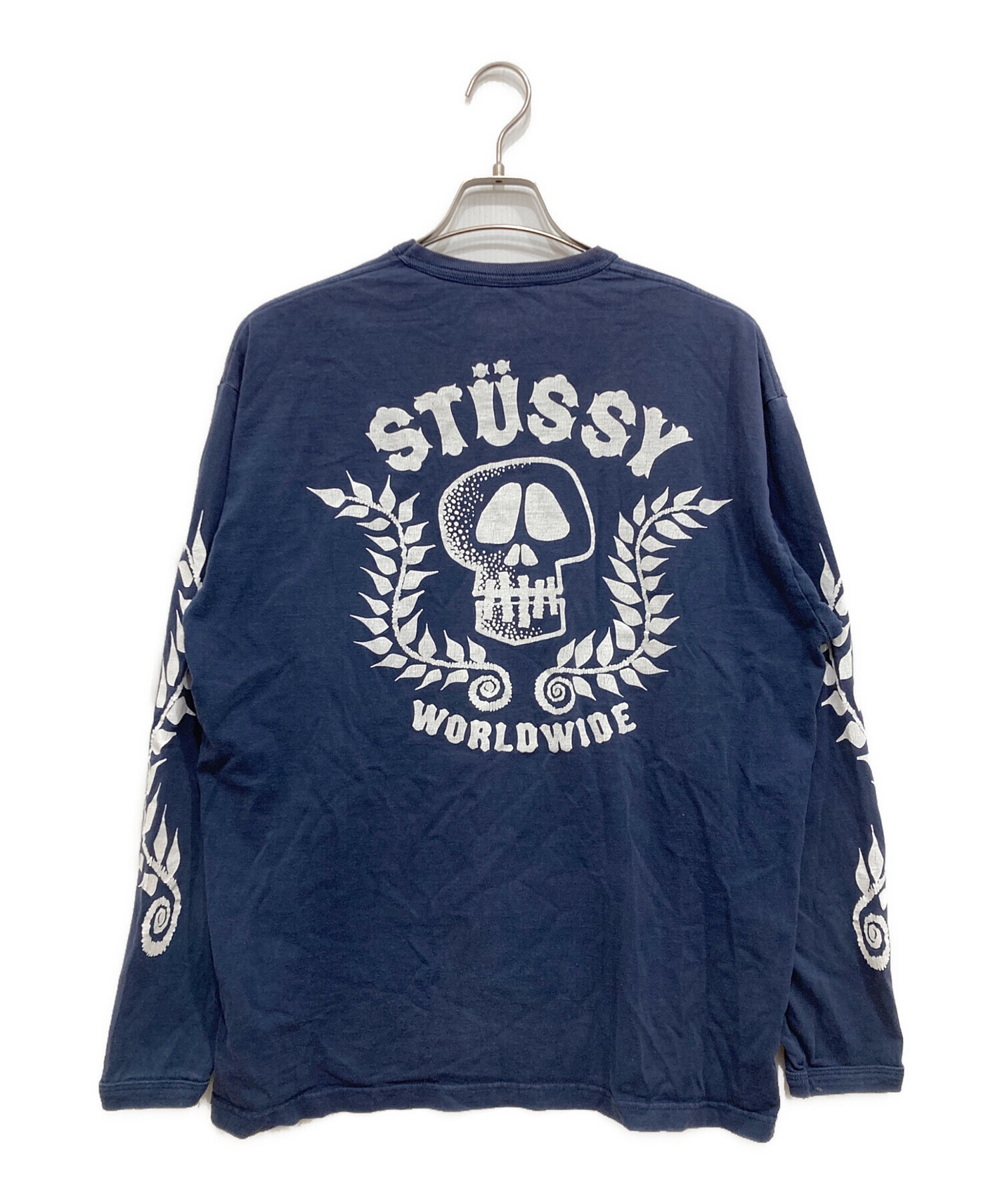 中古・古着通販】stussy (ステューシー) スカルプリントTシャツ