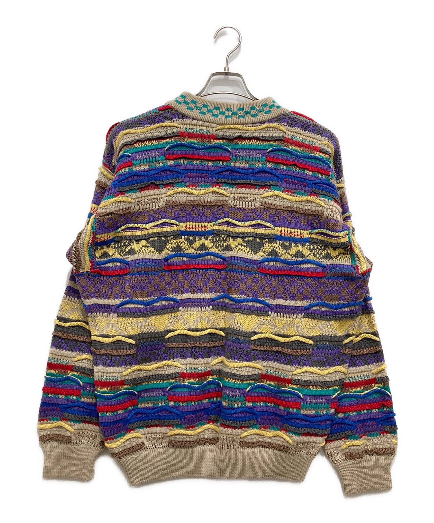 中古・古着通販】Coogi (クージー) マルチカラー3Dニット マルチカラー