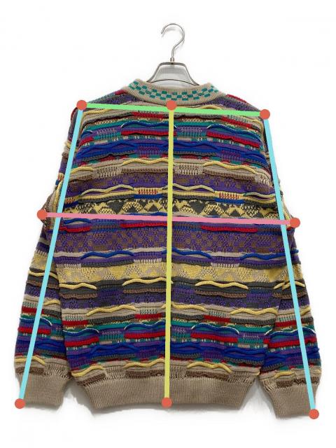中古・古着通販】Coogi (クージー) マルチカラー3Dニット マルチカラー