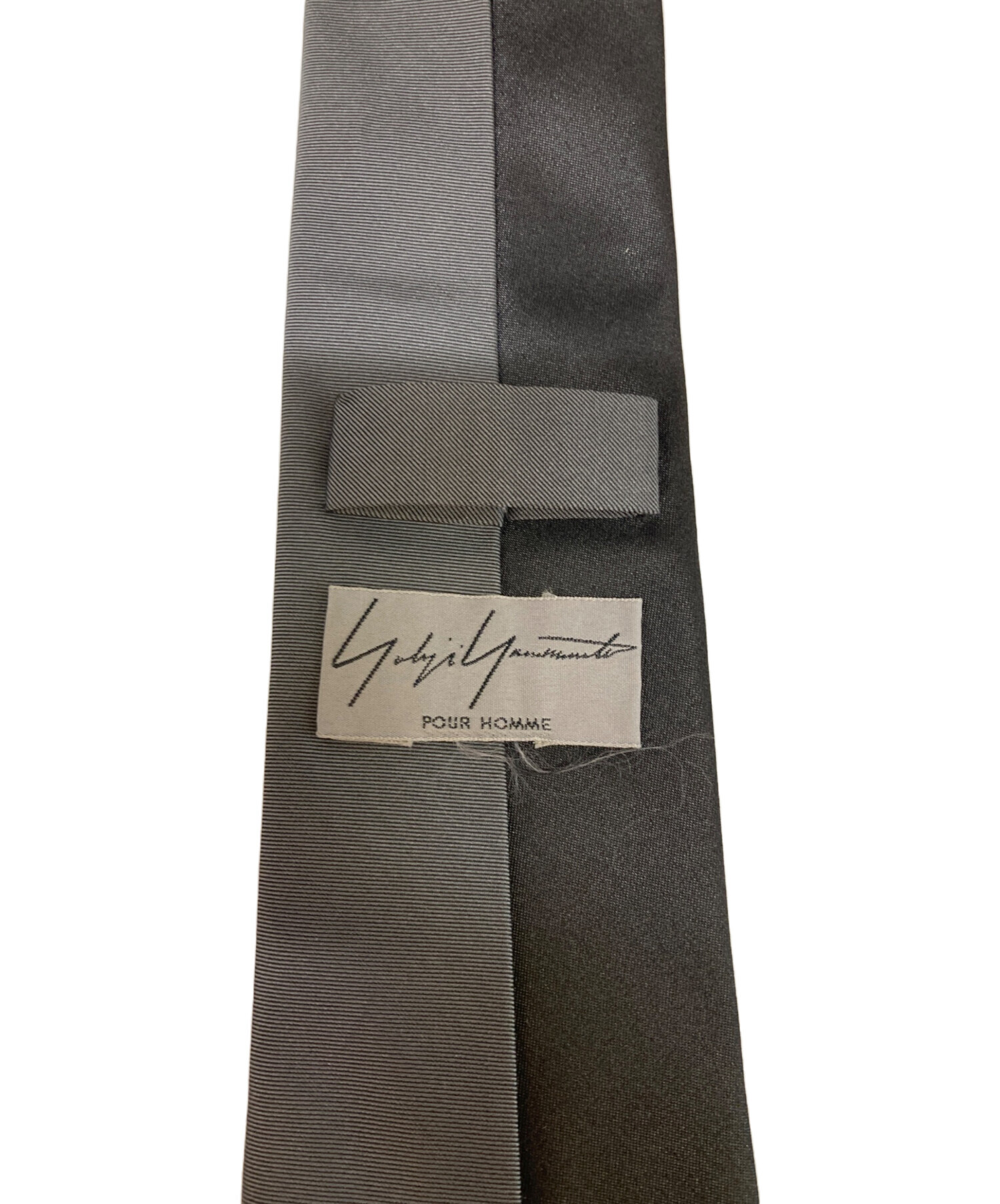 Yohji Yamamoto pour Homme ビンテージネクタイ 中古・古着通販】YOHJI YAMAMOTO (ヨウジヤマモト) バイカラーネクタイ