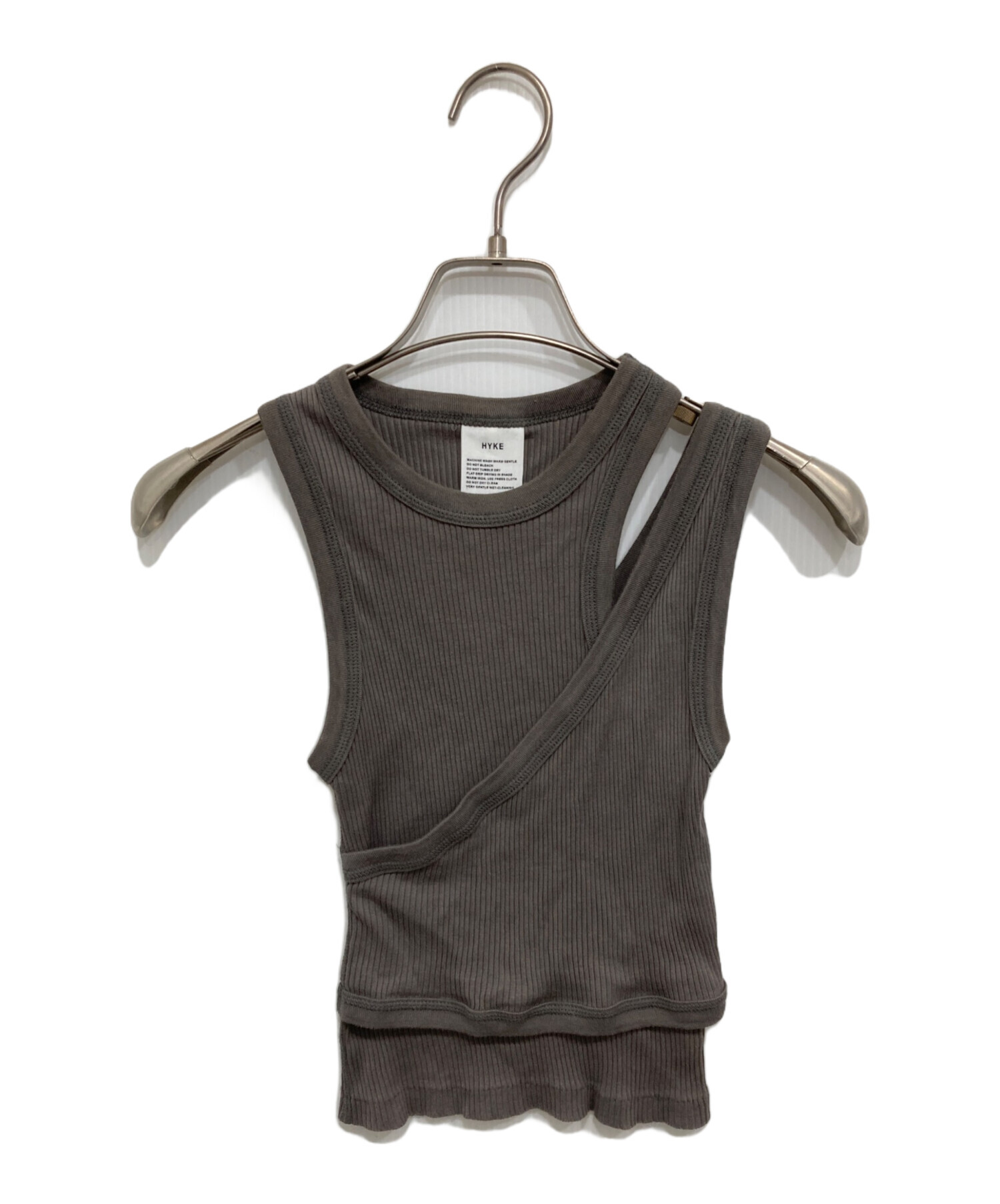 中古・古着通販】HYKE (ハイク) DOUBLE SHOULDER TANK TOP