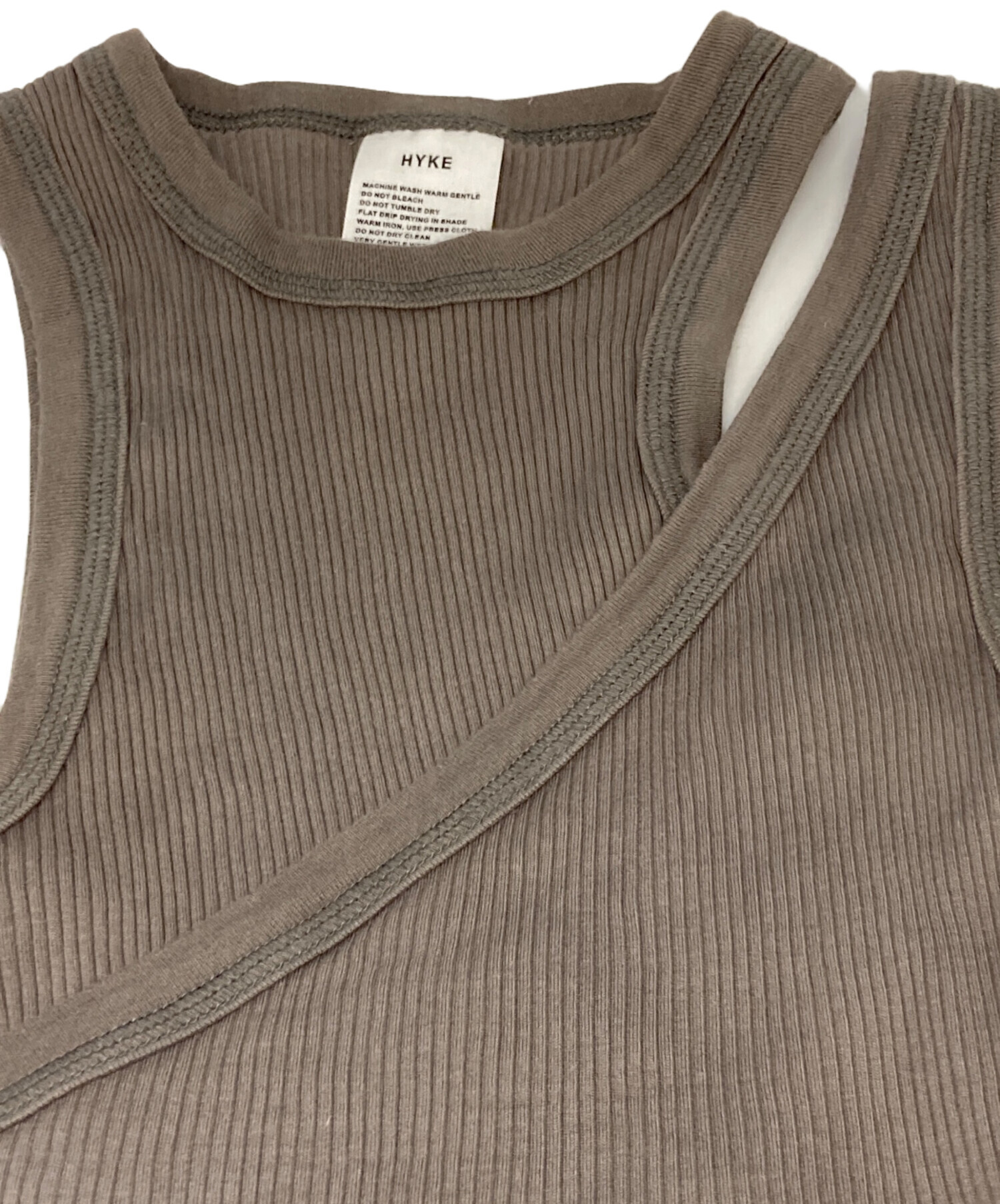 中古・古着通販】HYKE (ハイク) DOUBLE SHOULDER TANK TOP 