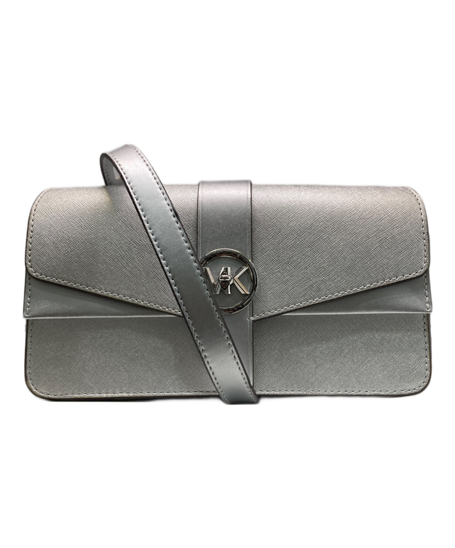 マイケルコース　MICHAELKORS クラッチバッグ　ショルダー　シルバー　銀 中古・古着通販】MICHAEL KORS (マイケルコース) GREENWICH