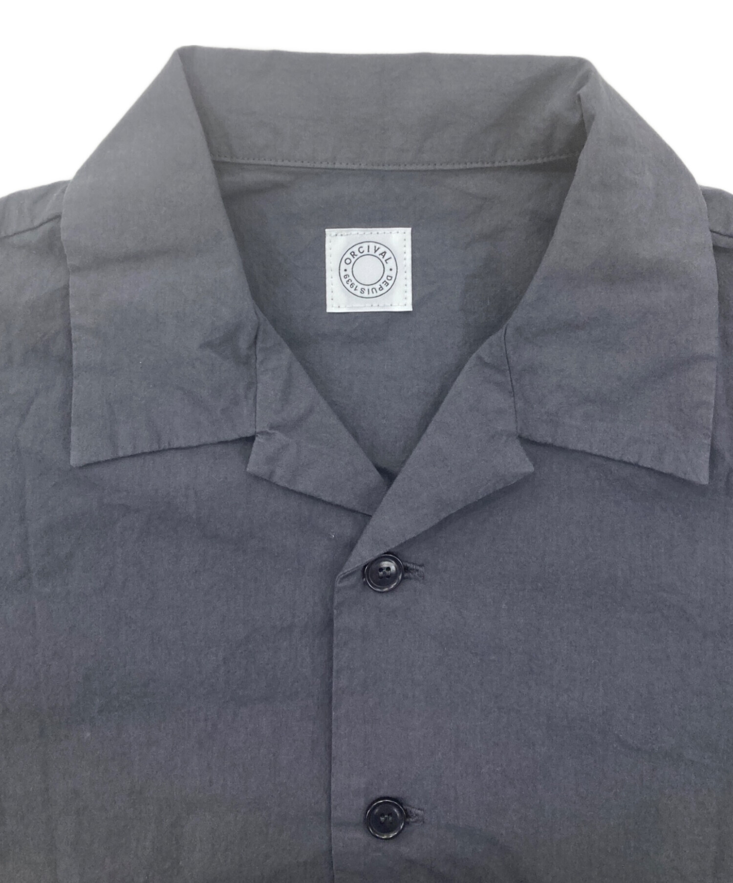 中古・古着通販】ORCIVAL (オーシバル) OPEN COLLAR SHORT SLEEVE 