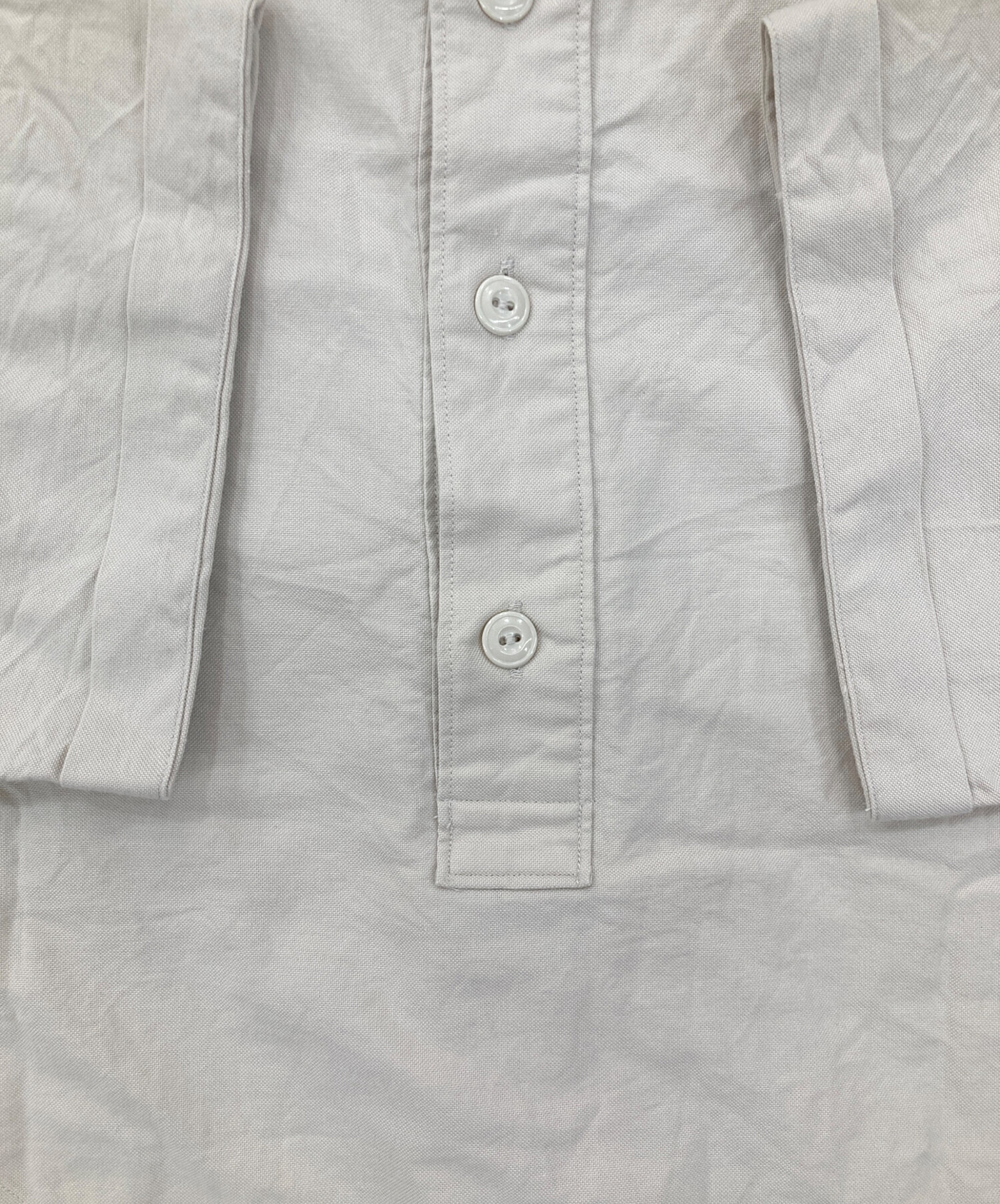中古・古着通販】DANTON (ダントン) 丸襟プルオーバーシャツ ベージュ 