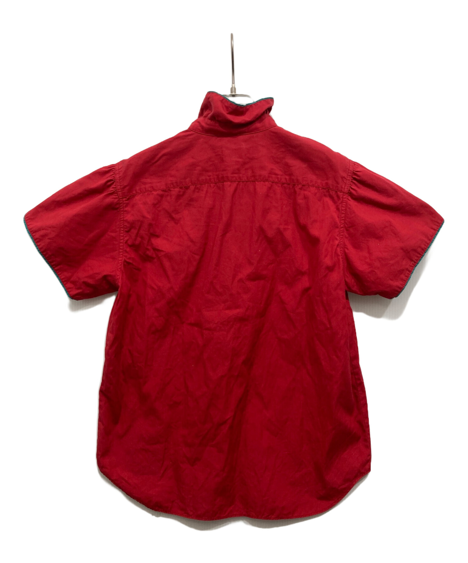 中古・古着通販】KENZO (ケンゾー) フリルブラウス レッド サイズ:M 
