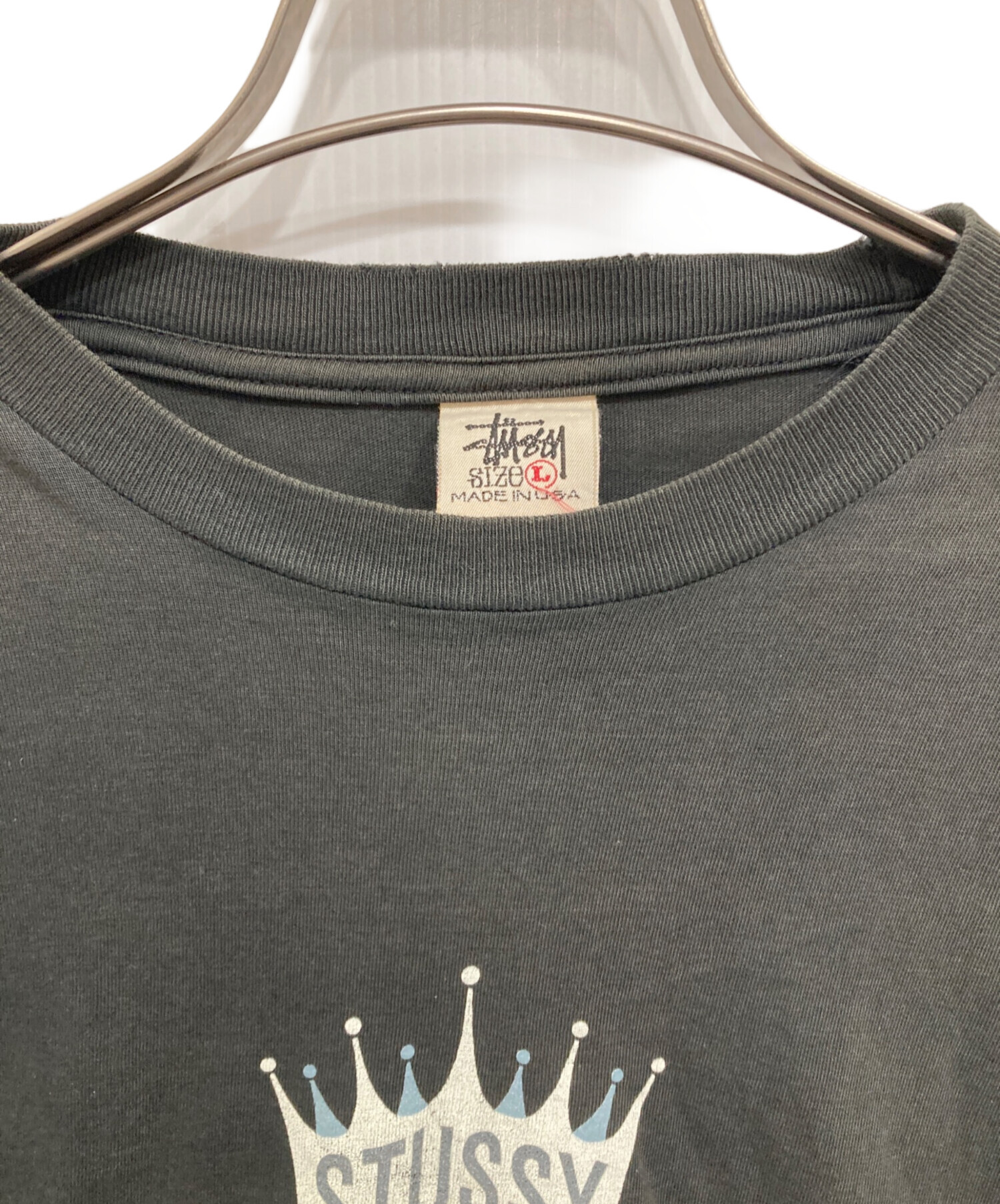 中古・古着通販】stussy (ステューシー) KING SIZE CROWN LOGO/90's