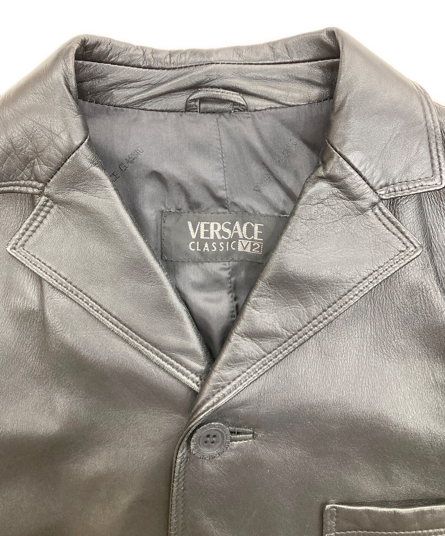 中古・古着通販】VERSACE CLASSIC (ヴェルサーチクラシック) 4Bレザー