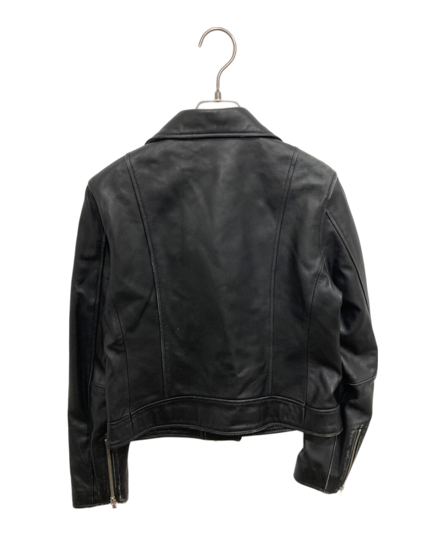 グリーンレーベルリラクシング　 レザーライダースジャケット　ブラック　40サイズ 中古・古着通販】green label relaxing (グリーンレーベルリラクシング