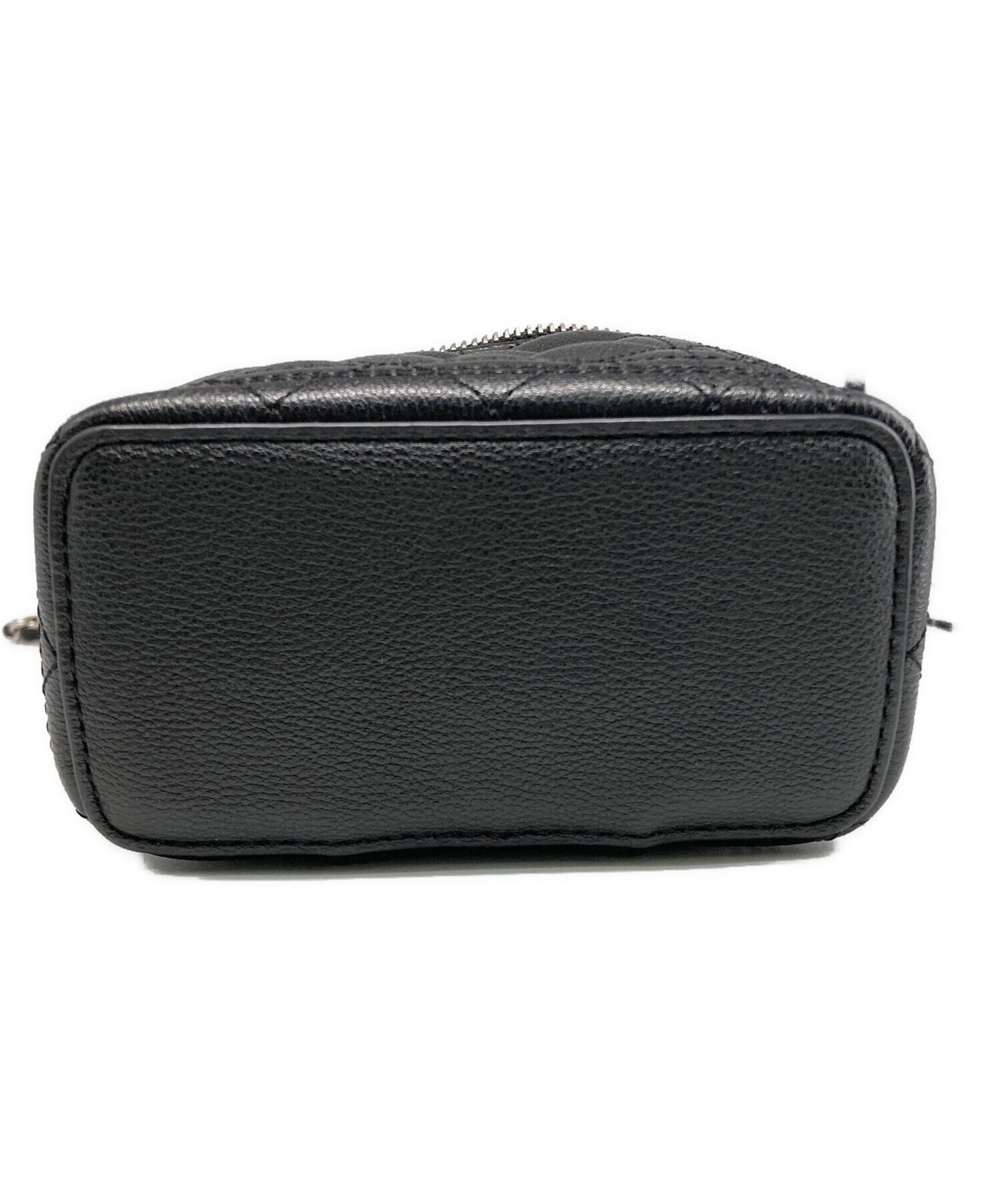 Riu キルティングバニティバッグ ブラック 中古・古着通販】riu (リウ) Quiltingvanitybag/バニティバッグ