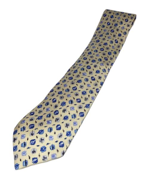 中古・古着通販】HERMES (エルメス) ネクタイ アイボリー×ブルー