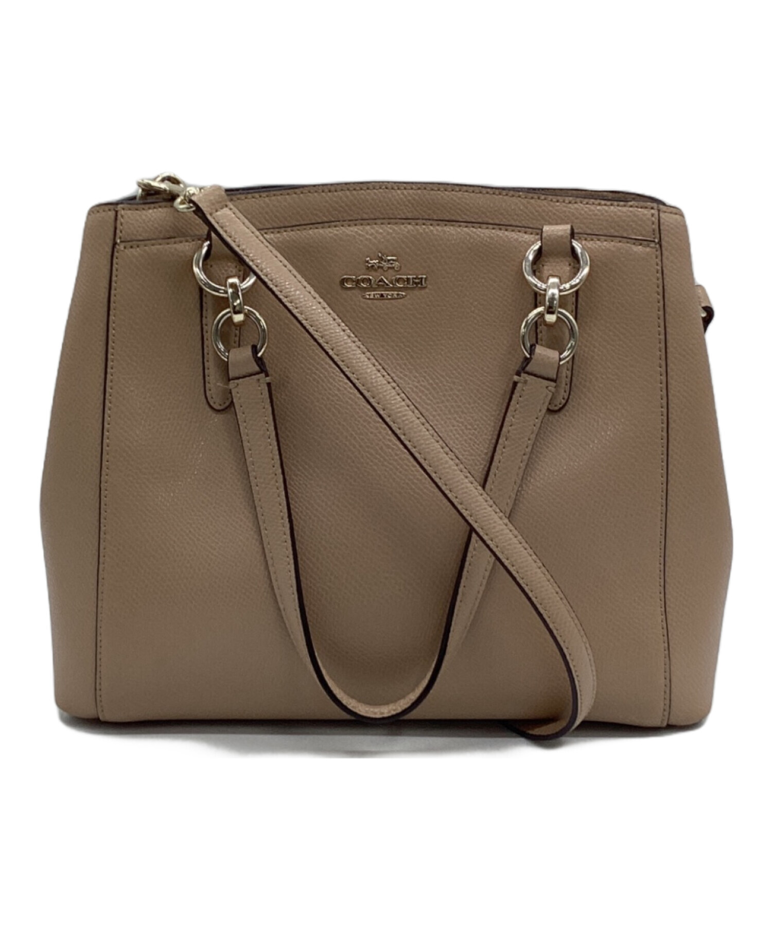 中古・古着通販】COACH (コーチ) 2WAYバッグ ベージュ｜ブランド・古着