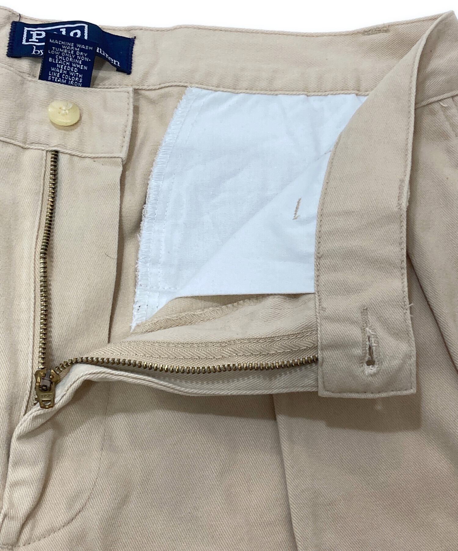 Polo Ralph Lauren チノパン ベージュ 2タック 中古・古着通販】POLO RALPH LAUREN (ポロ・ラルフローレン) 2タック