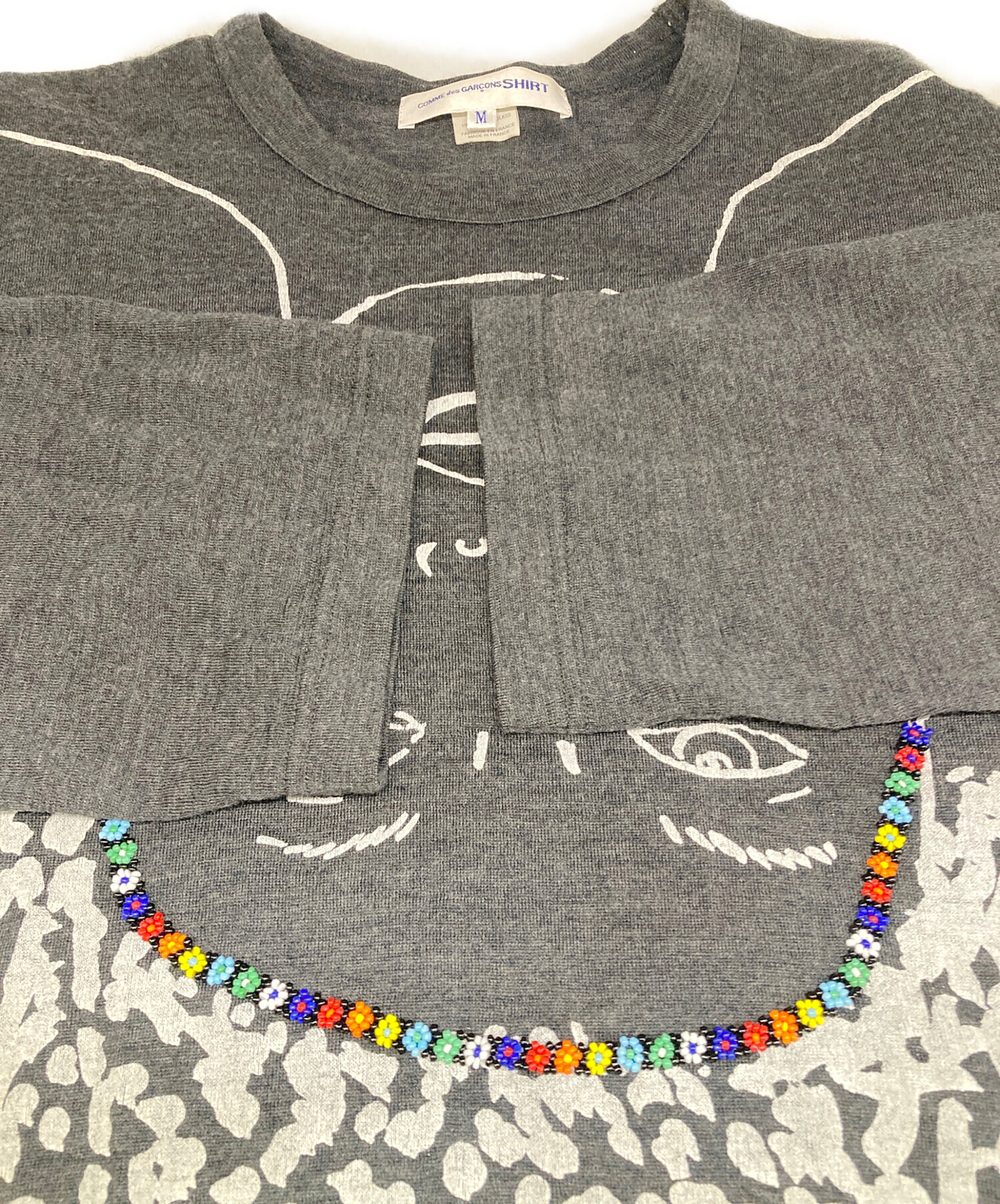 tricot COMME des GARCONSビーズ装飾 半袖Tシャツ 美品 中古・古着通販】COMME des GARCONS SHIRT (コムデギャルソンシャツ