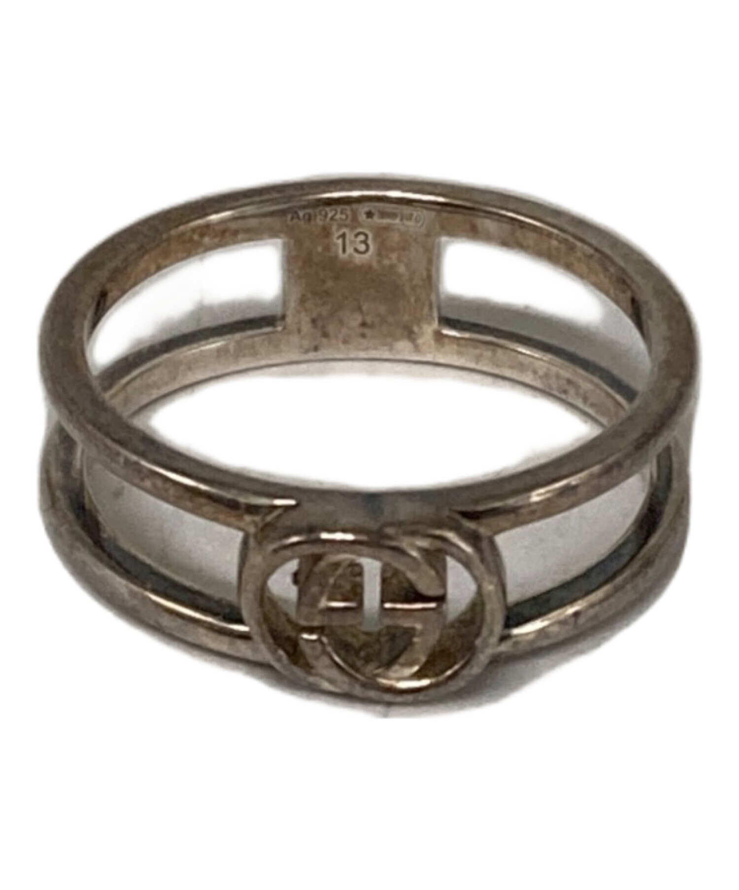 【GUCCI 】正規品　インターロッキングG シルバーリング　11号 中古・古着通販】GUCCI (グッチ) インターロッキングGリング シルバー