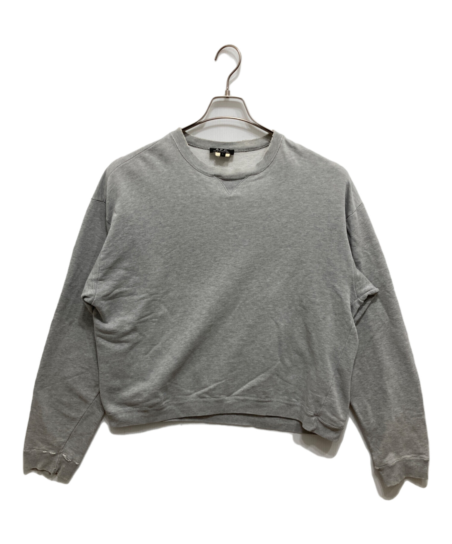 A.P.C. クルーネックスウェット グレー L メーカー公式ストア