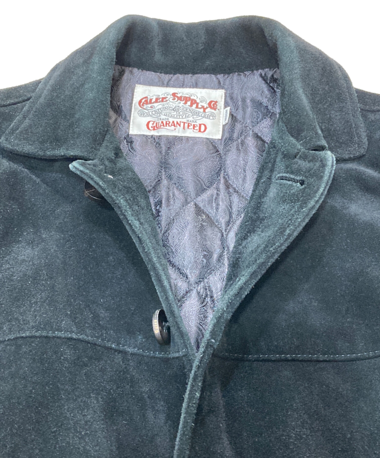 中古・古着通販】CALEE (キャリー) BACKSKIN CAR COAT TYPE LEATHER