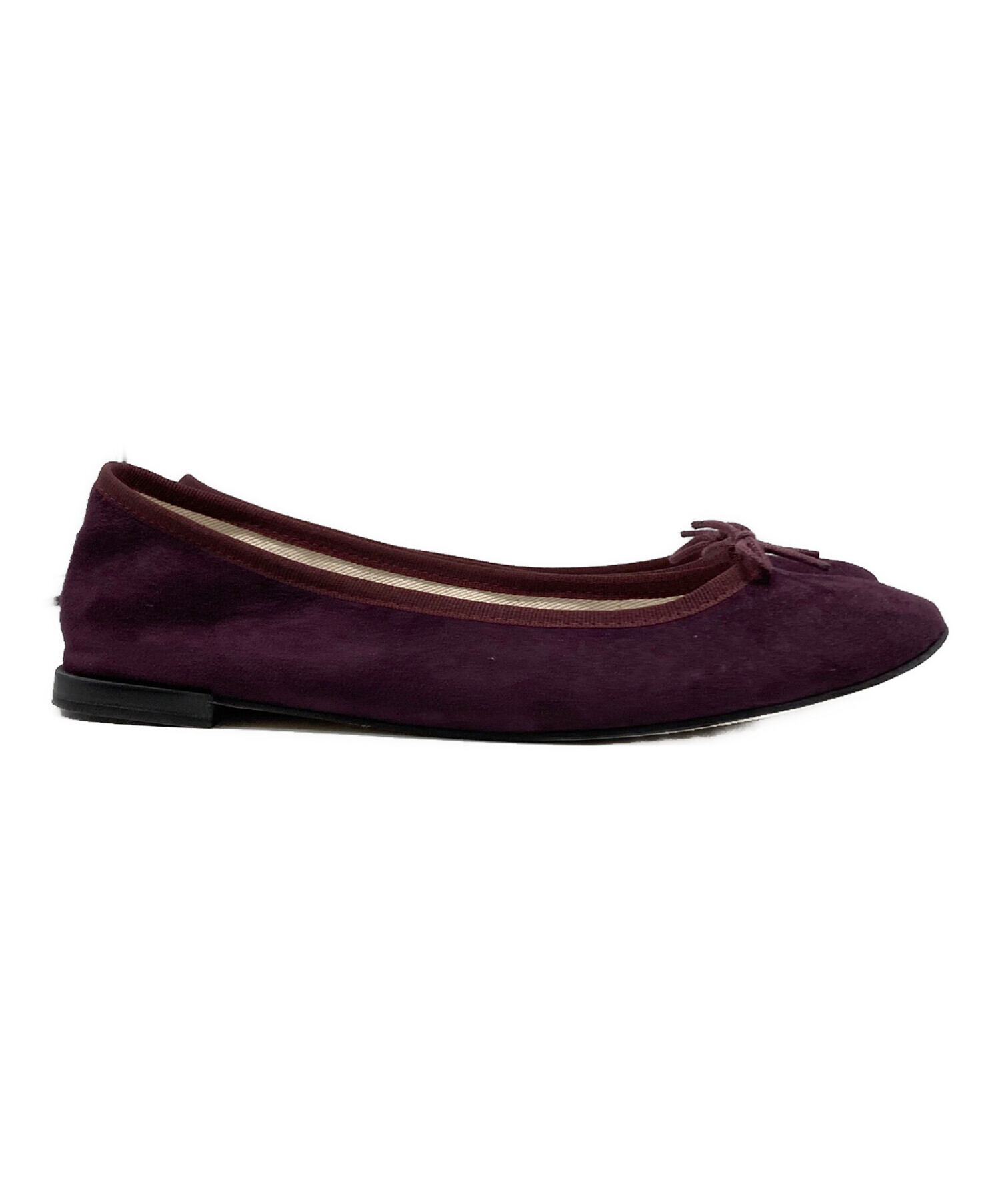 repetto バレエシューズ 36.5 パープル 中古・古着通販】Repetto (レペット) スウェードバレエシューズ