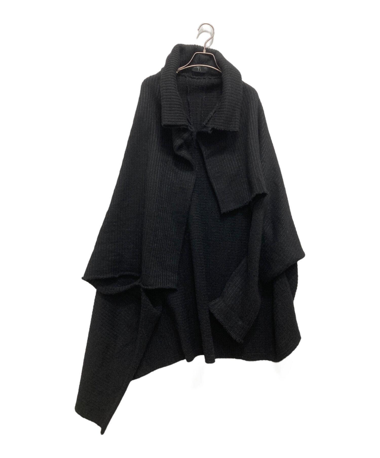 Y's ポンチョ風コート　ブラック　サイズ2 中古・古着通販】Y's (ワイズ) ポンチョ ブラック サイズ:SIZE2