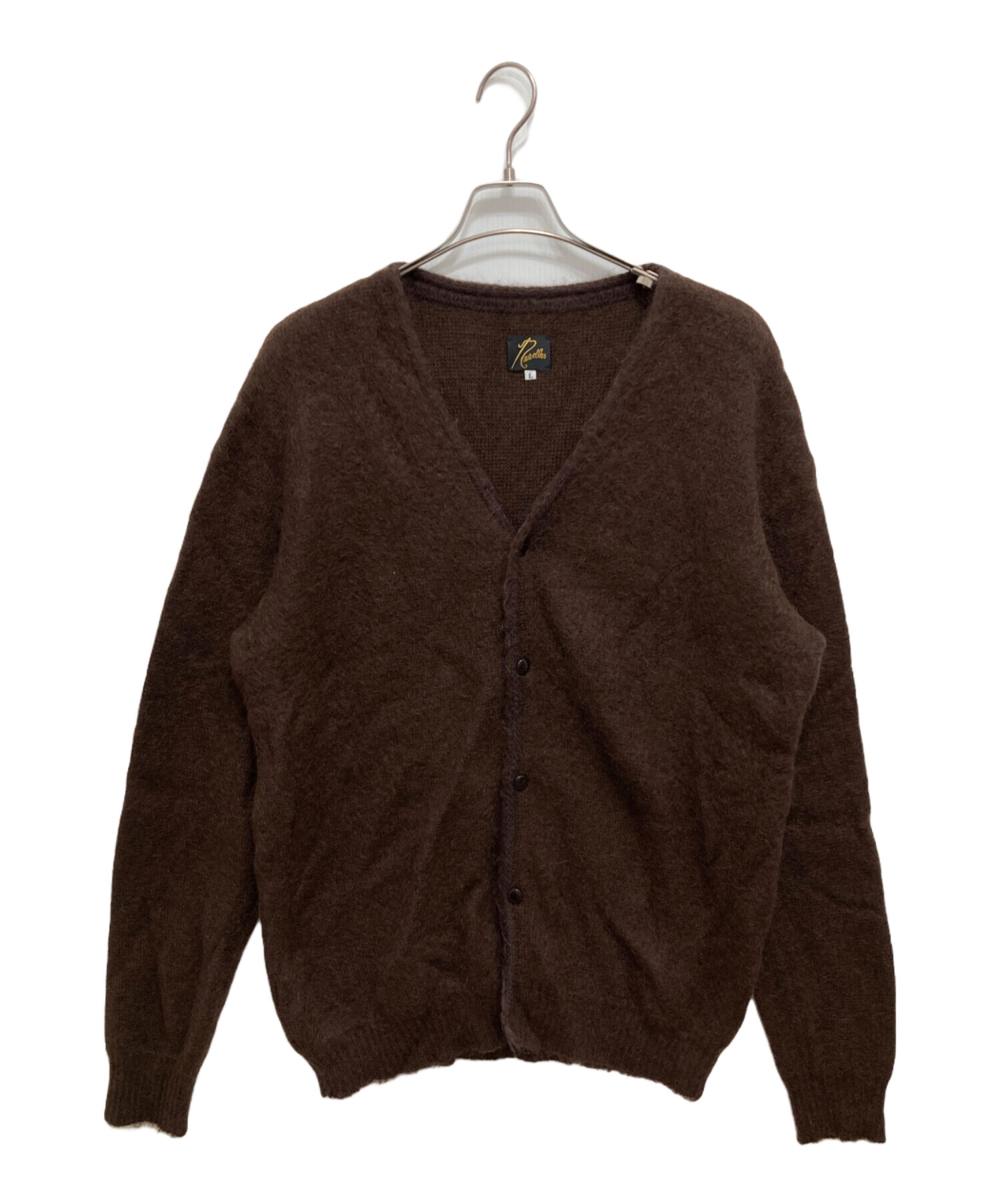 Needles モヘアカーディガン ブラウン XS 中古・古着通販】Needles (ニードルズ) Mohair Cardigan/モヘアニット
