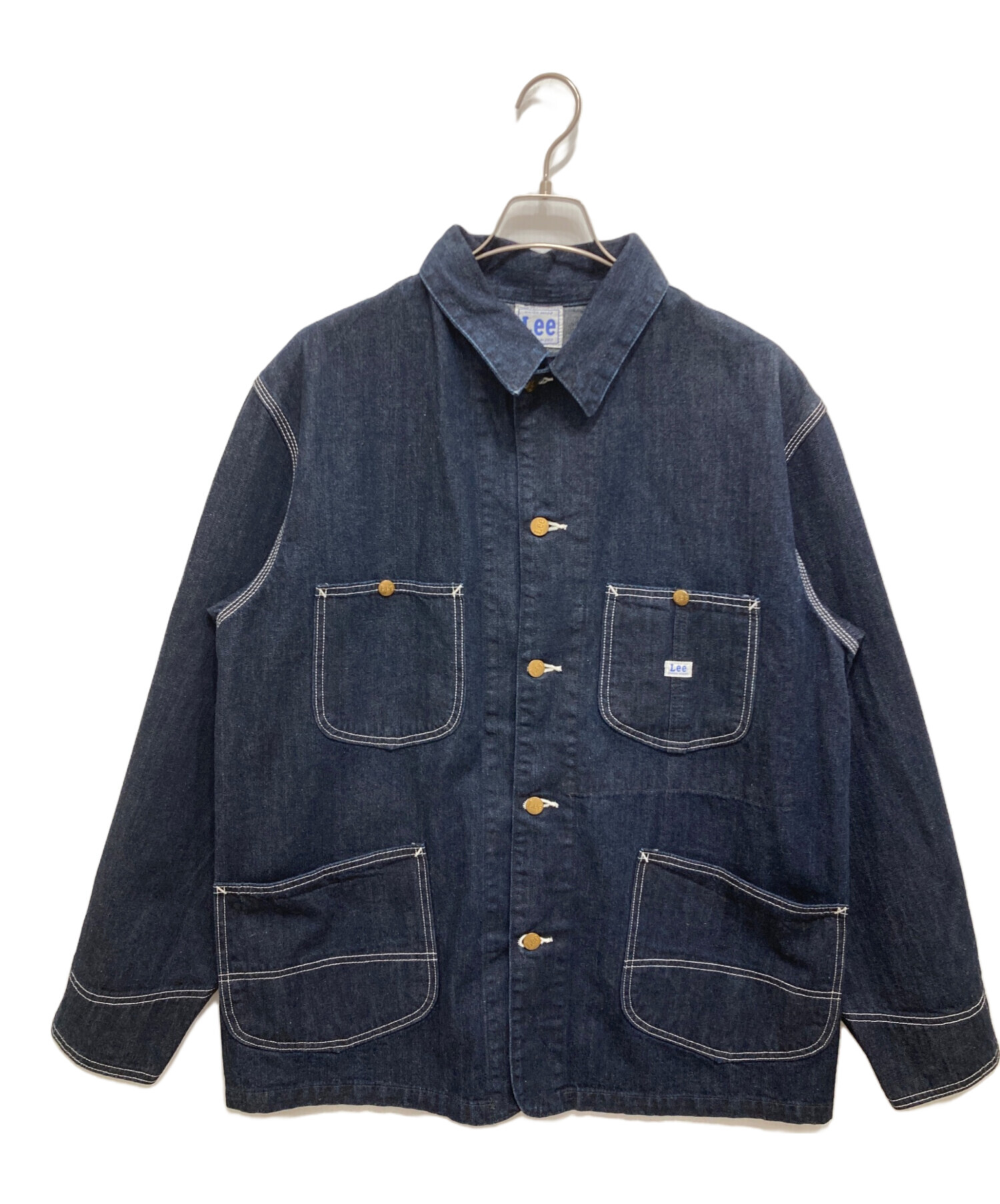 ［週末値引］Lee デニム カバーオール 復刻 LT5033 Mサイズ　リー 中古・古着通販】LEE (リー) DUNGAREES ロコジャケット/デニム