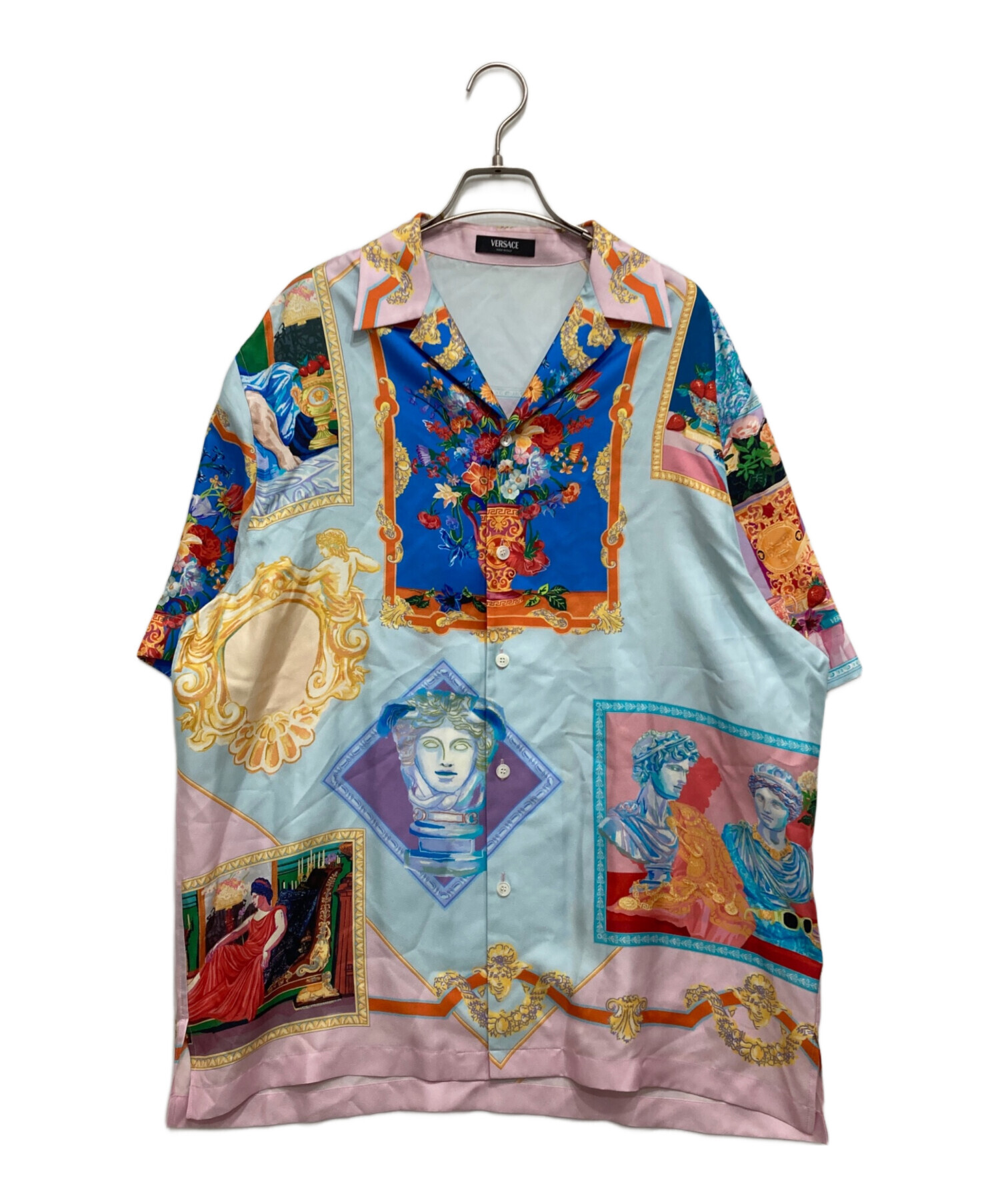 ベルサーチ　シースルーブラウス　美品 中古・古着通販】VERSACE (ヴェルサーチ) Gallery Silk Shirt/総柄