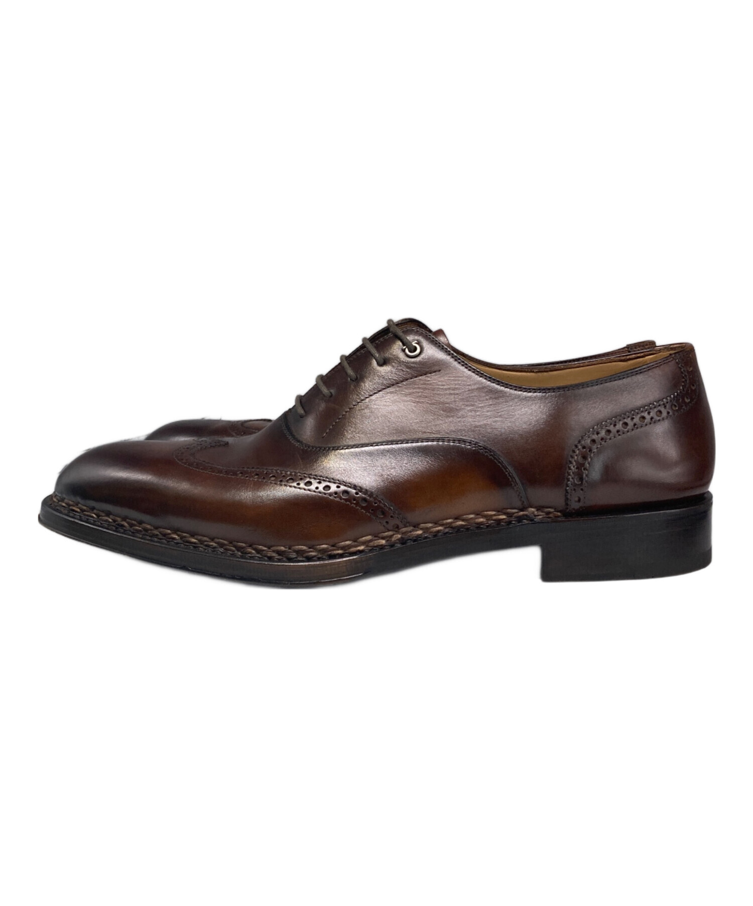 【Salvatore Ferragamo】ウイングチップ レザーシューズ 伊国製 中古・古着通販】Salvatore Ferragamo (サルヴァトーレ フェラガモ