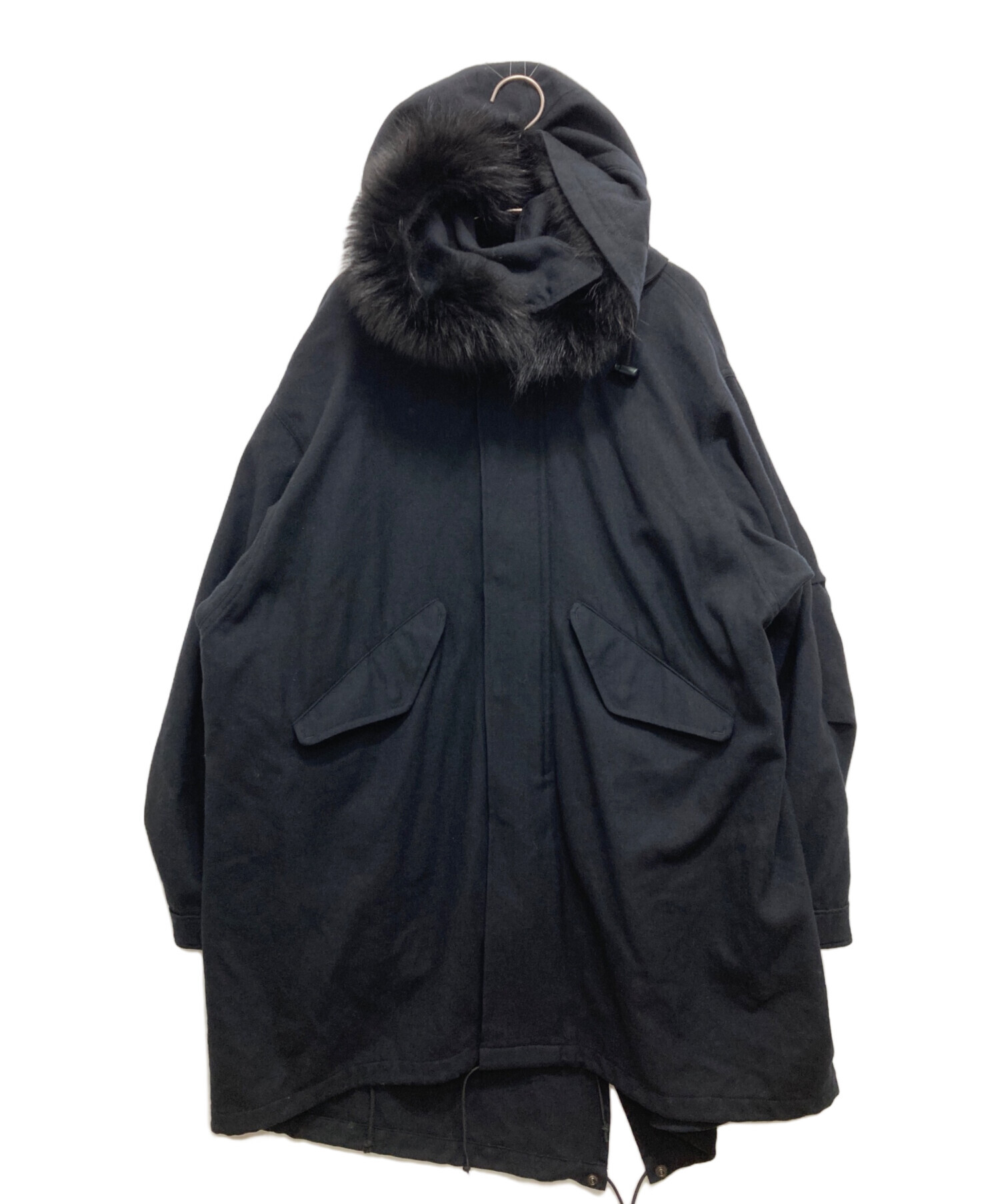 中古・古着通販】gomme (ゴム) ウールコート ブラック サイズ:SIZE1