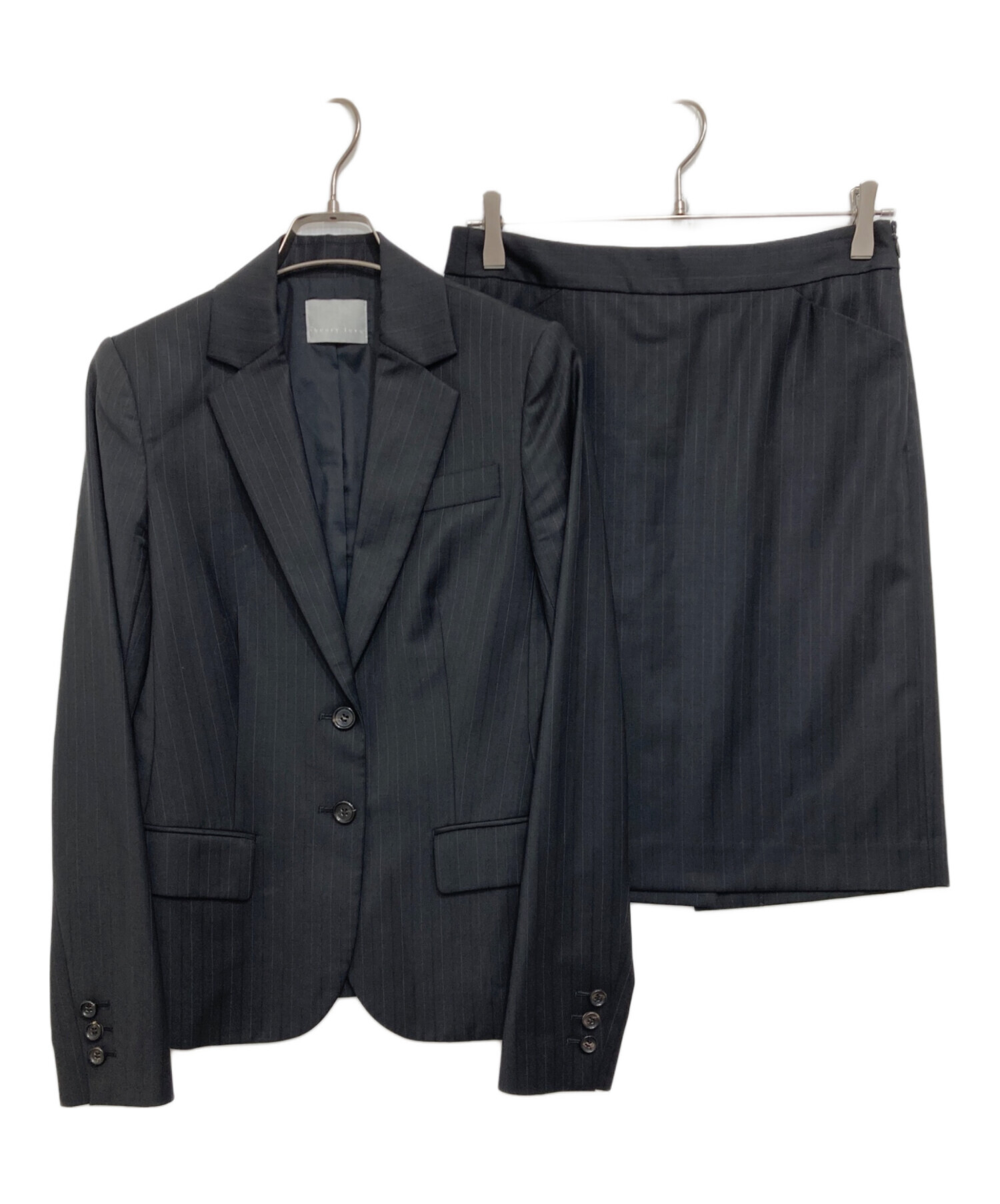 美品　theory セオリー　セットアップ　スカート　スーツ　ブラック 中古・古着通販】theory (セオリー) スカートセットアップ ブラック