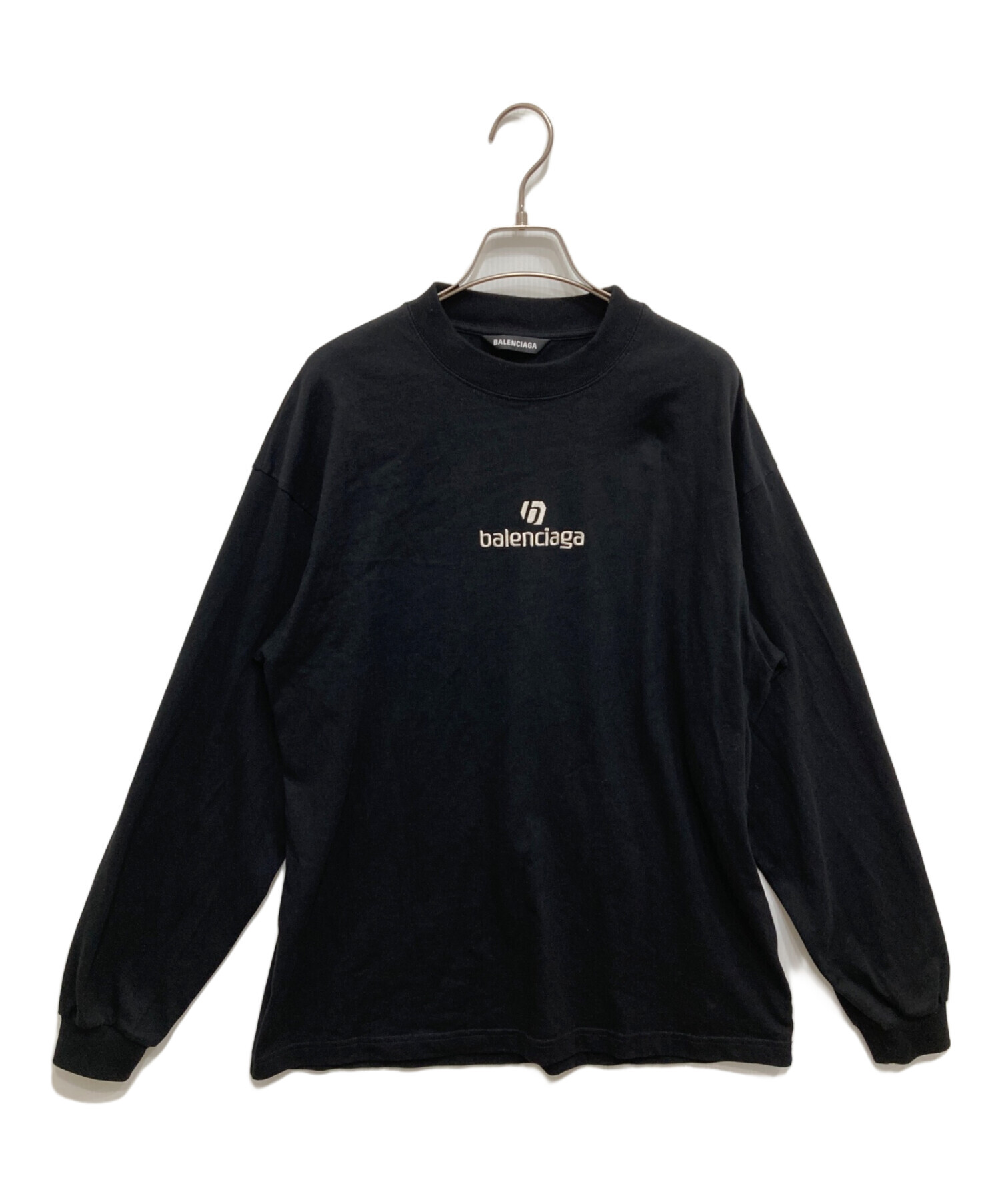 中古・古着通販】BALENCIAGA (バレンシアガ) ロゴ刺繍 長袖カットソー