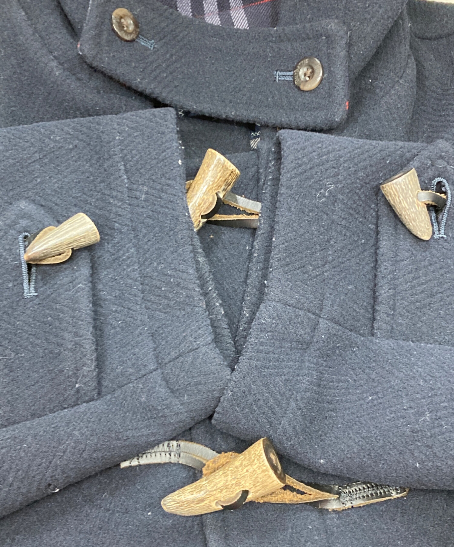 中古・古着通販】BURBERRY (バーバリー) ダッフルコート ネイビー