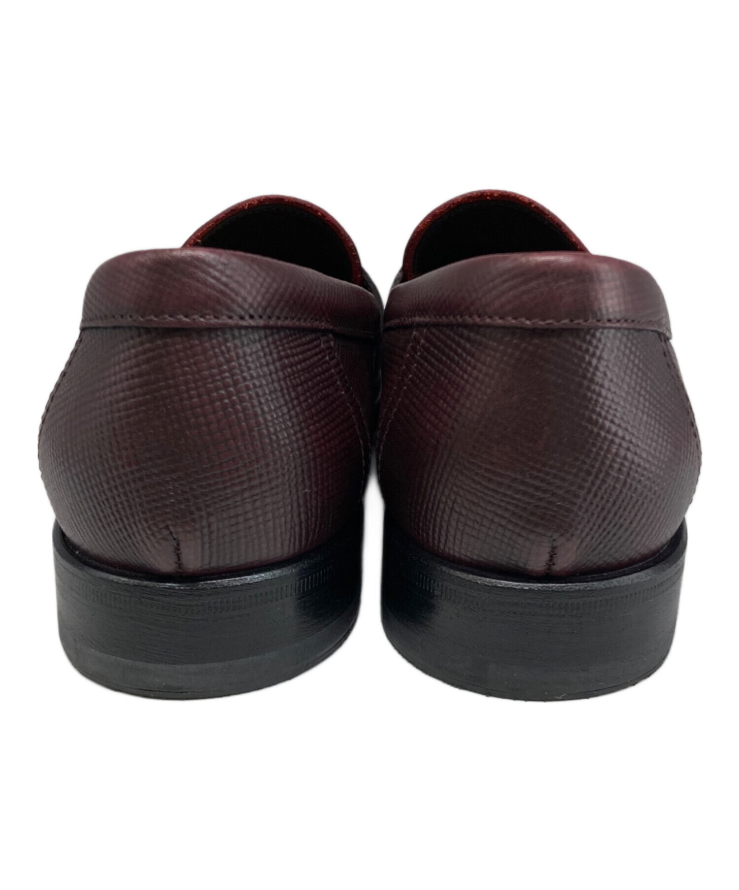 プラダ　PRADA ローファー　37 中古・古着通販】PRADA (プラダ) バイカラーコインローファー レッド