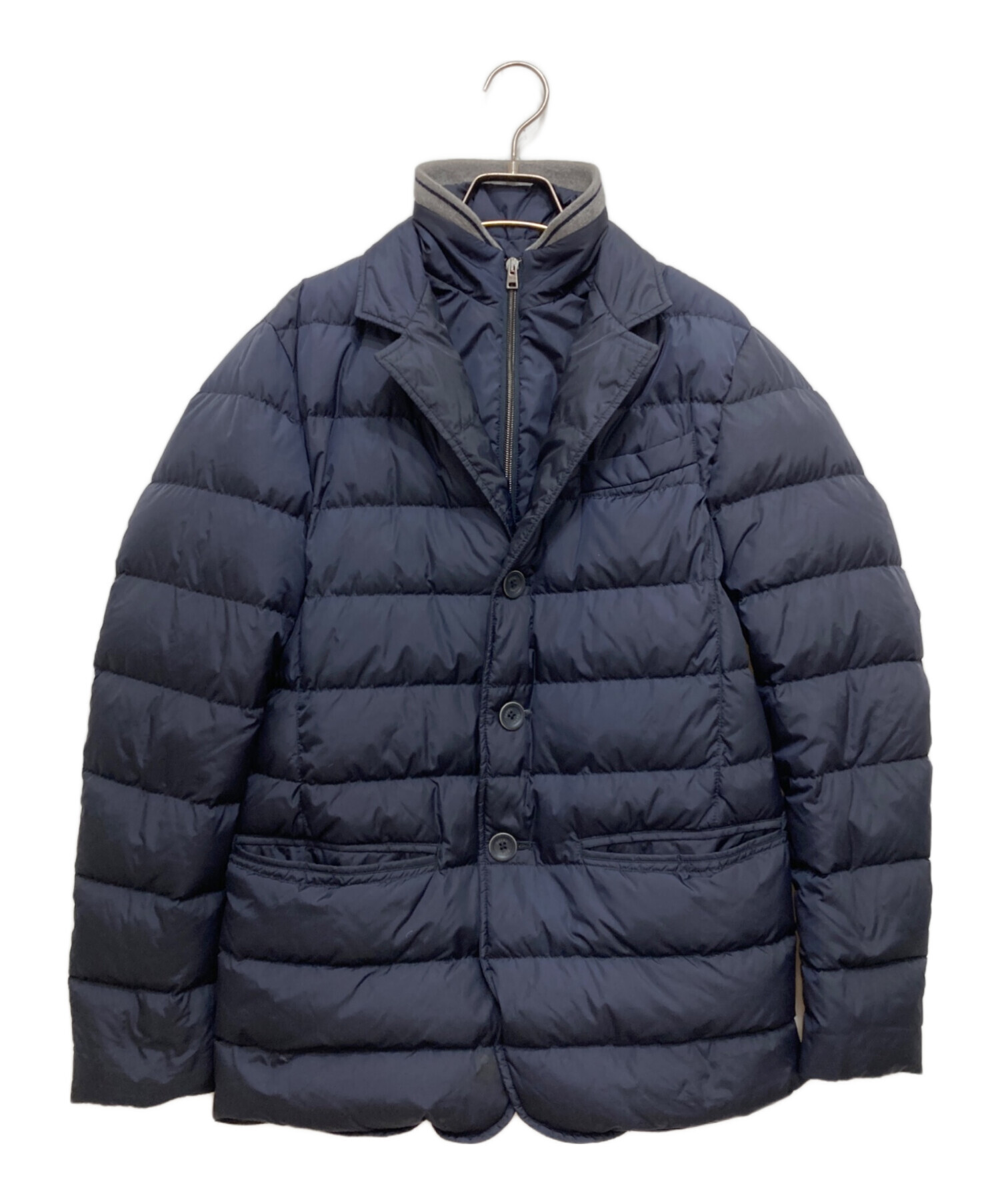 ＊*^様 b*r様 新品定価258500円HERNO ダウンジャケット40ネイビ 中古・古着通販】HERNO (ヘルノ) POLAR-TECH ダウンジャケット