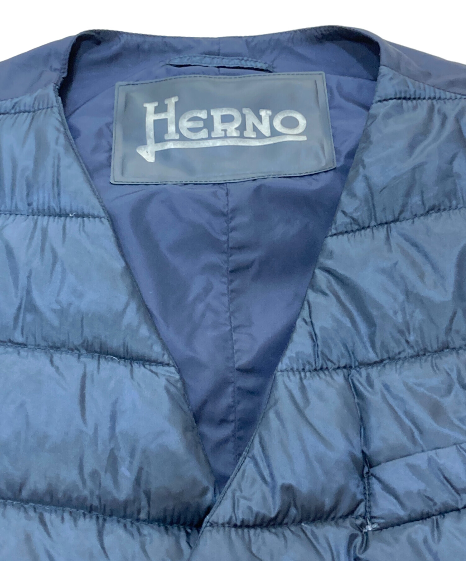 中古・古着通販】HERNO (ヘルノ) ダウンベスト ネイビー サイズ:SIZE48