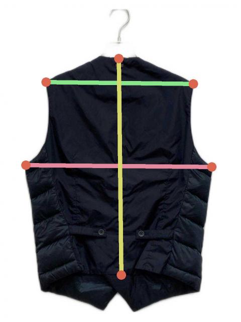 中古・古着通販】HERNO (ヘルノ) ダウンベスト ネイビー サイズ:SIZE48