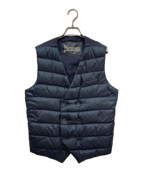 中古・古着通販】HERNO (ヘルノ) ダウンベスト ネイビー サイズ:SIZE48