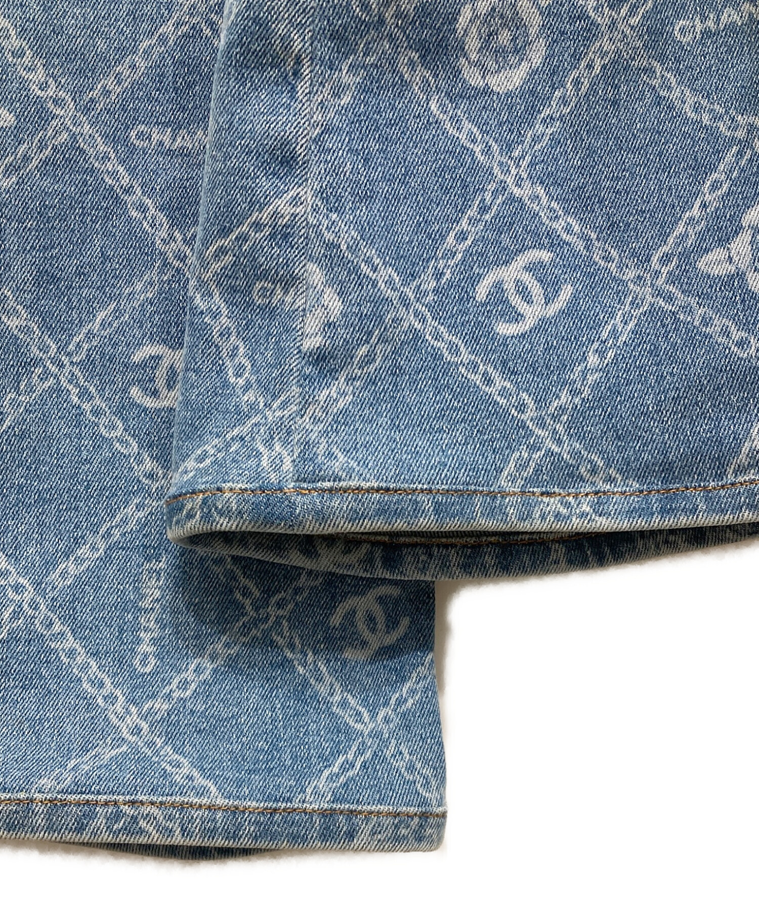 中古・古着通販】CHANEL (シャネル) カメリア×ココマークフレアデニム