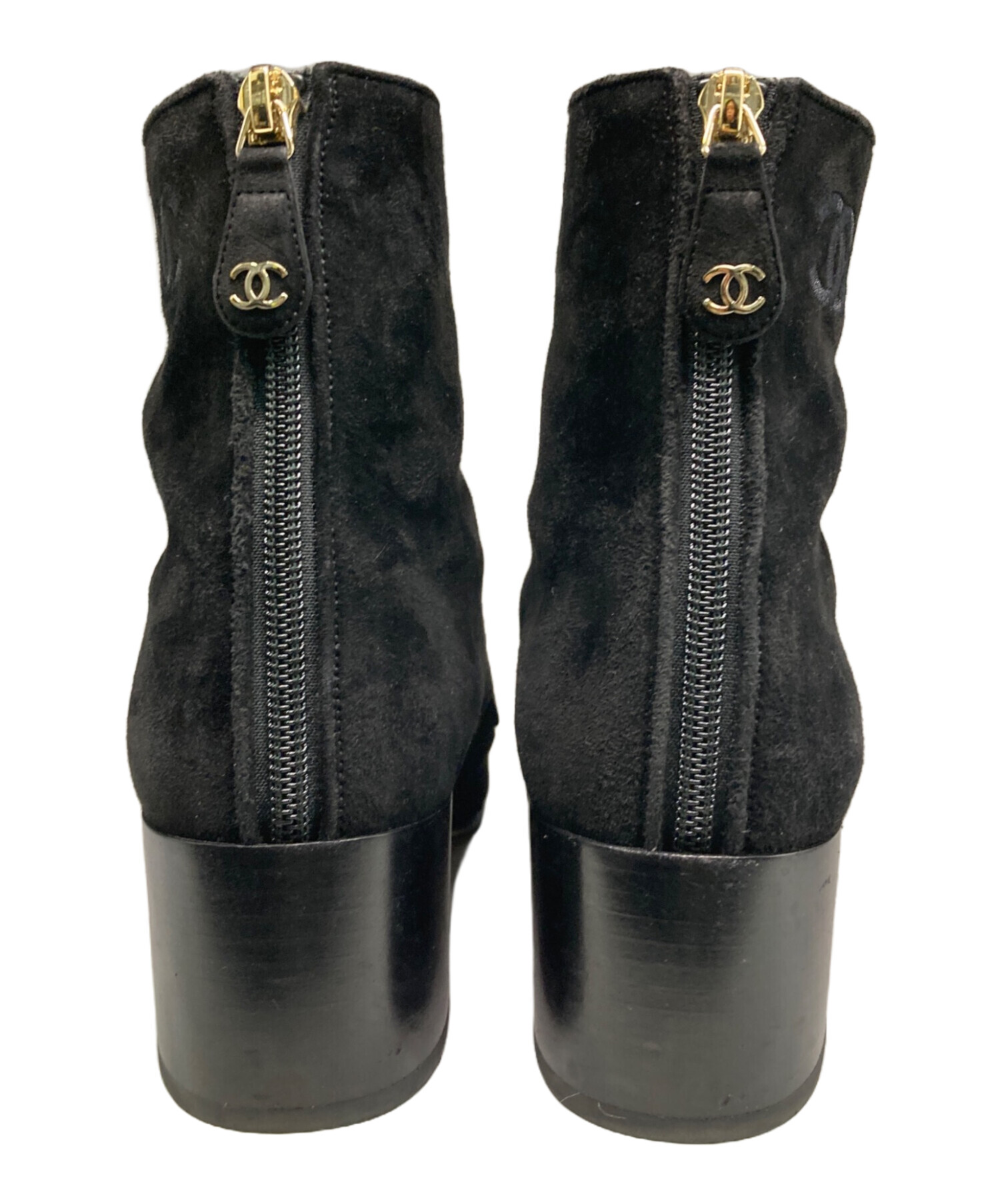 中古・古着通販】CHANEL (シャネル) スエードレースアップブーツ