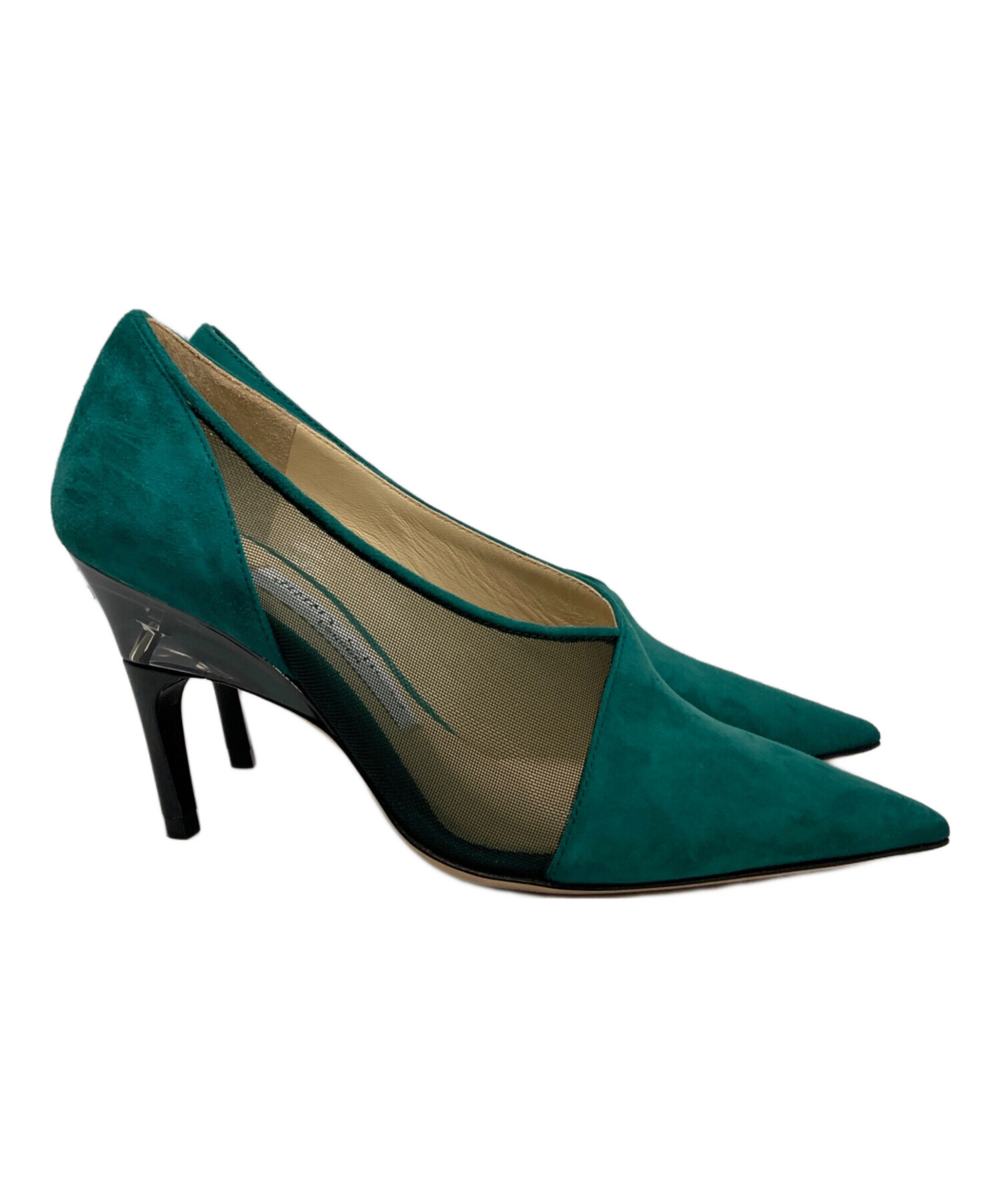 中古・古着通販】JIMMY CHOO (ジミーチュウ) スウェード切替パンプス