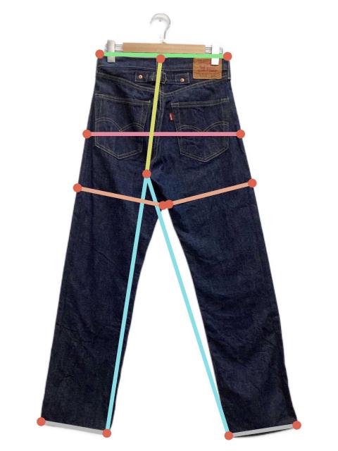 中古・古着通販】LEVI'S (リーバイス) 701SXXデニムパンツ インディゴ
