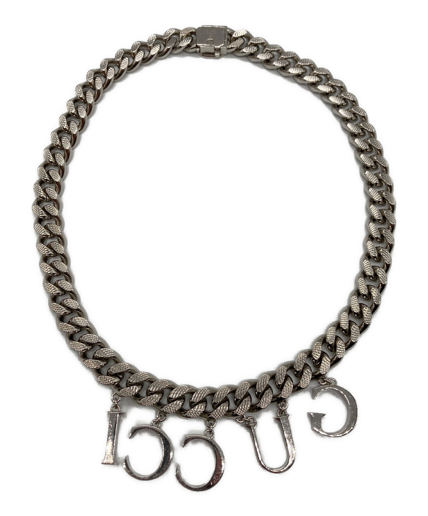 廃盤未使用品】GUCCI スクリプト ロゴ ネックレス