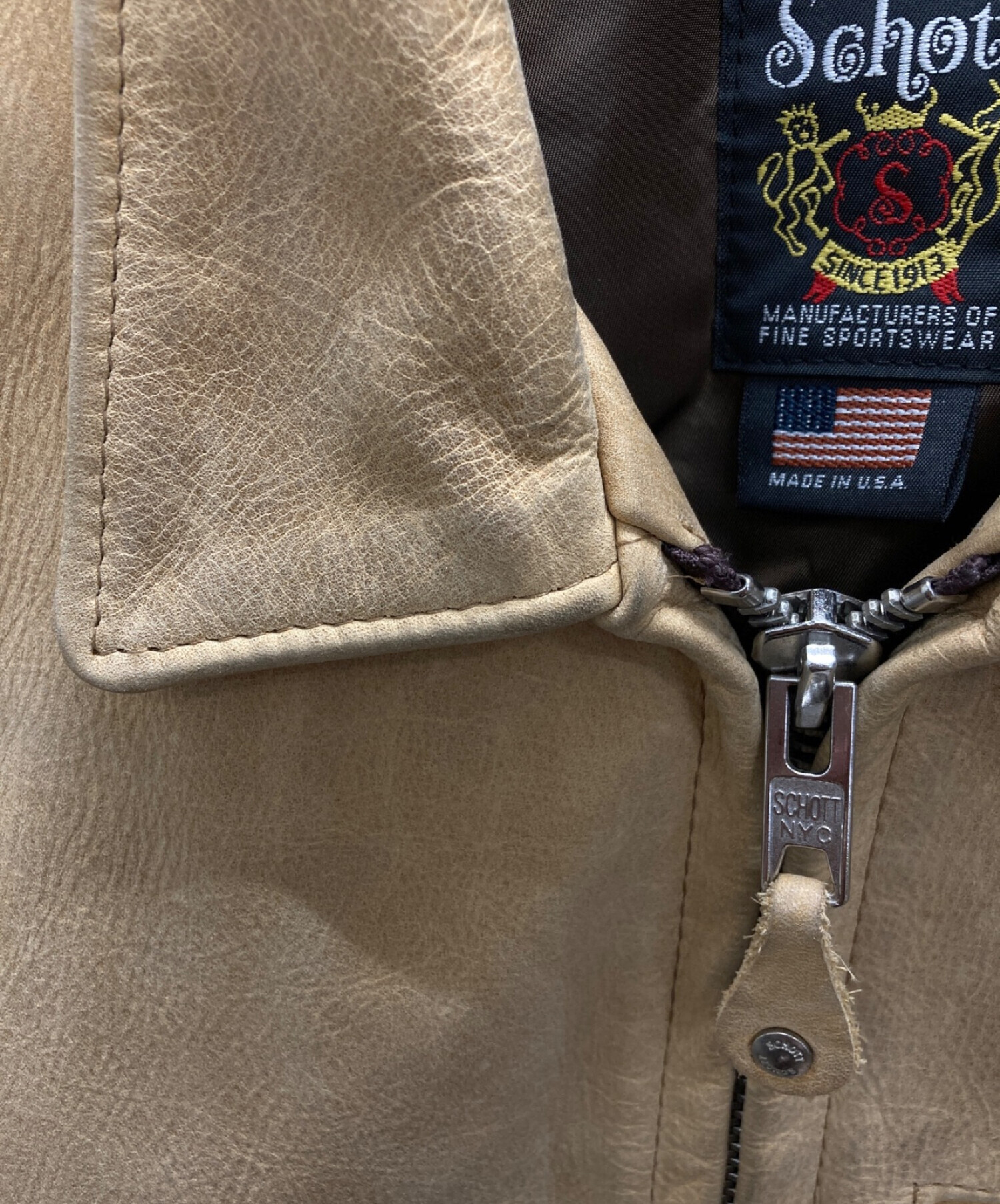 中古・古着通販】Schott (ショット) TRUCKER JACKET(レザートラッカー