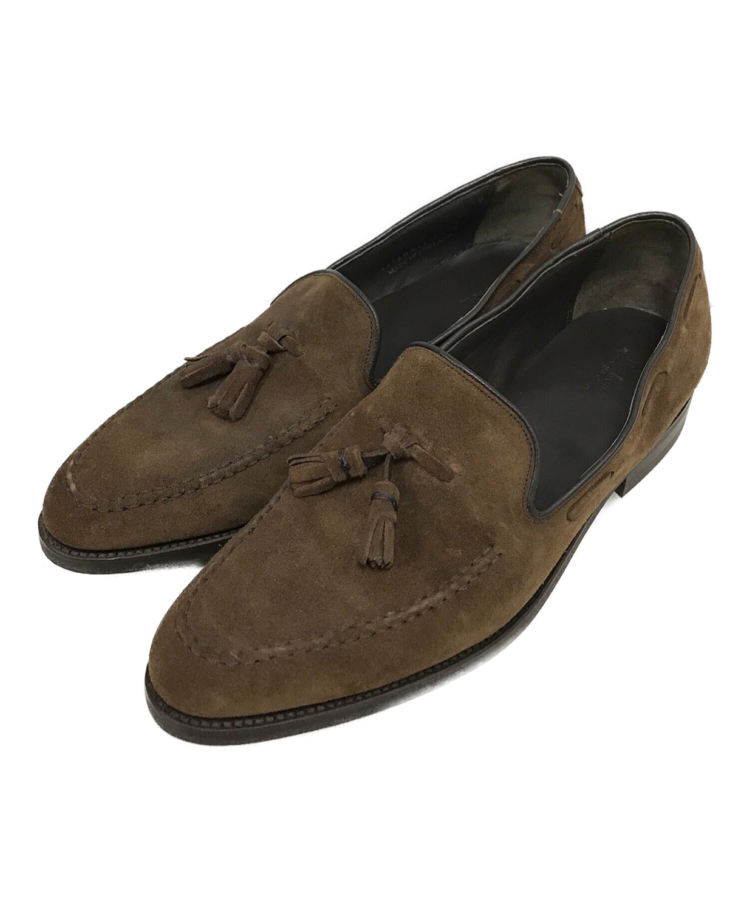 中古・古着通販】Barker (バーカー) スエードタッセルローファー