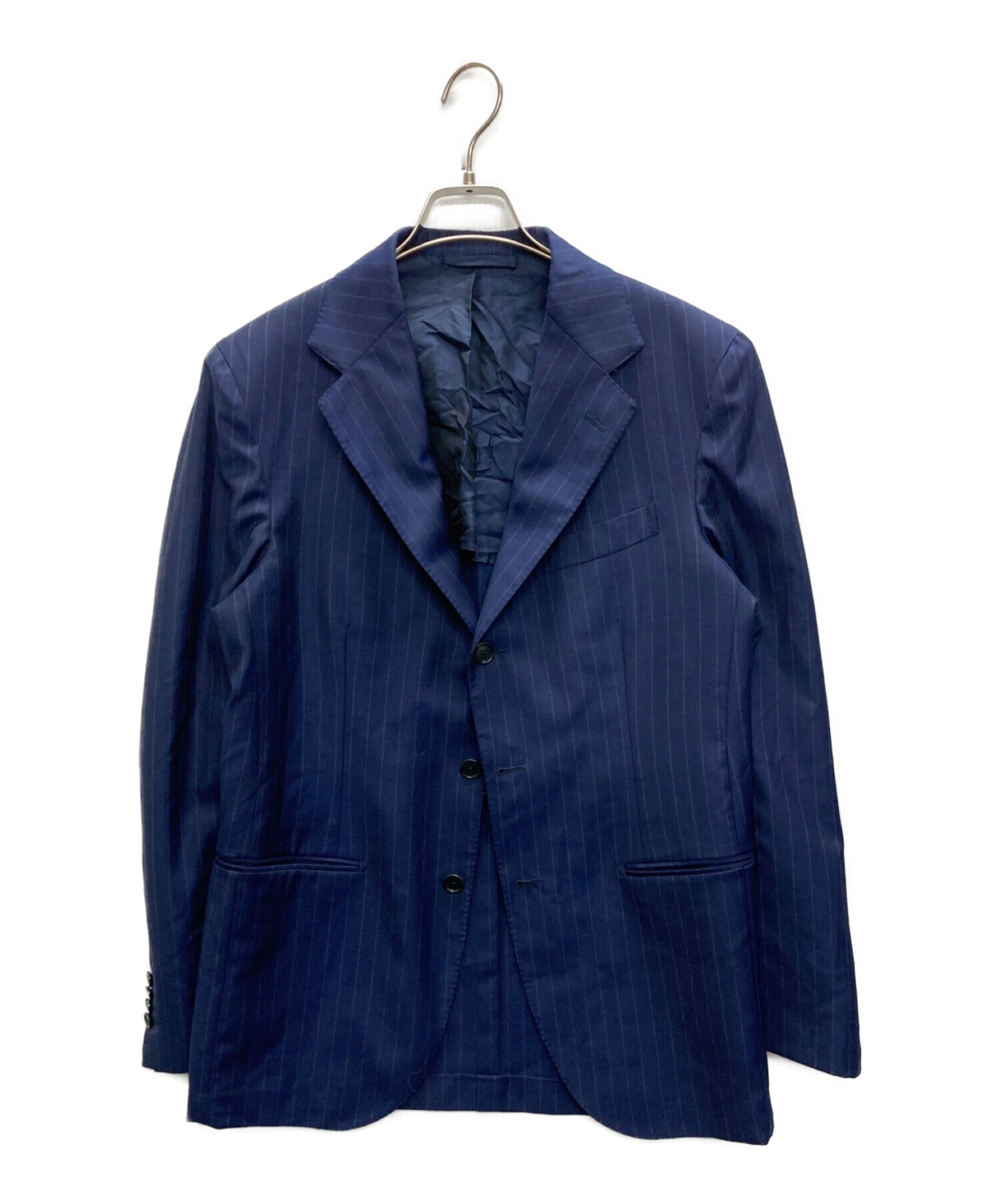 E.Formicola エリコフォルミコラ　濃紺チョークストライプスーツ 中古・古着通販】Errico Formicola (エリコフォルミコラ) チョーク